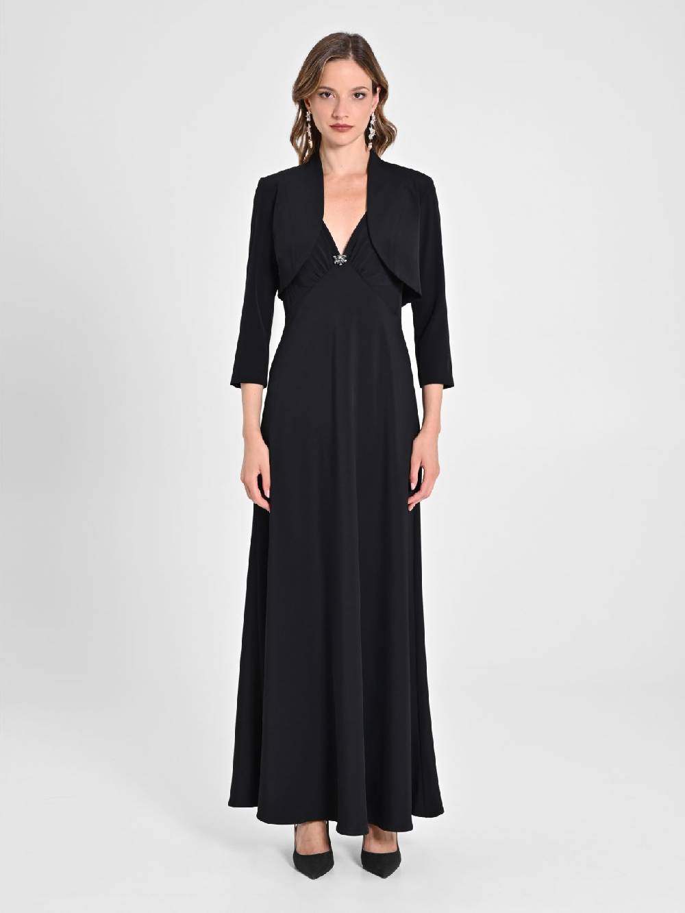 Rinascimento Coprispalle in Cady Nero Duty-free
