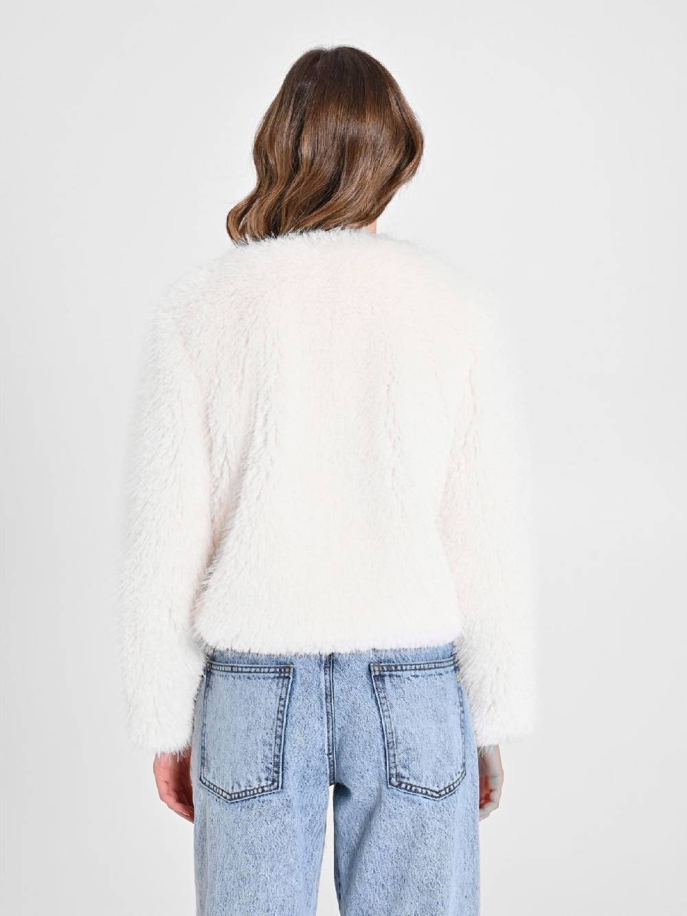 Rinascimento Cappotto Faux Fur In Linea