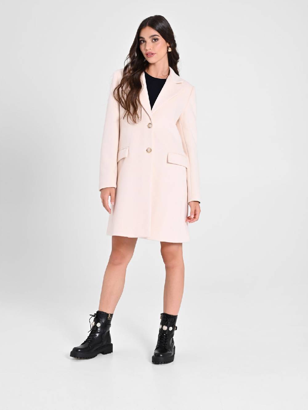 Rinascimento Cappotto Medio Beige Presa