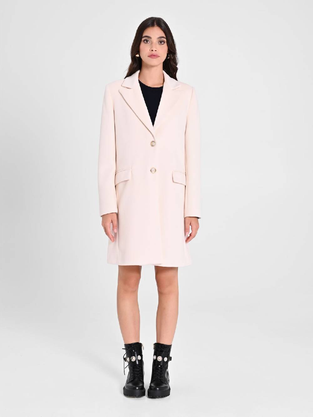 Rinascimento Cappotto Medio Beige Presa
