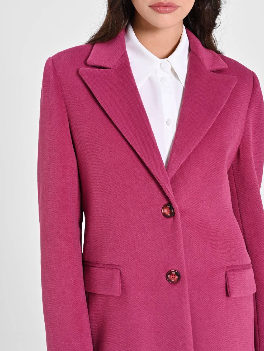 Rinascimento Cappotto Medio Bordeaux Sconto