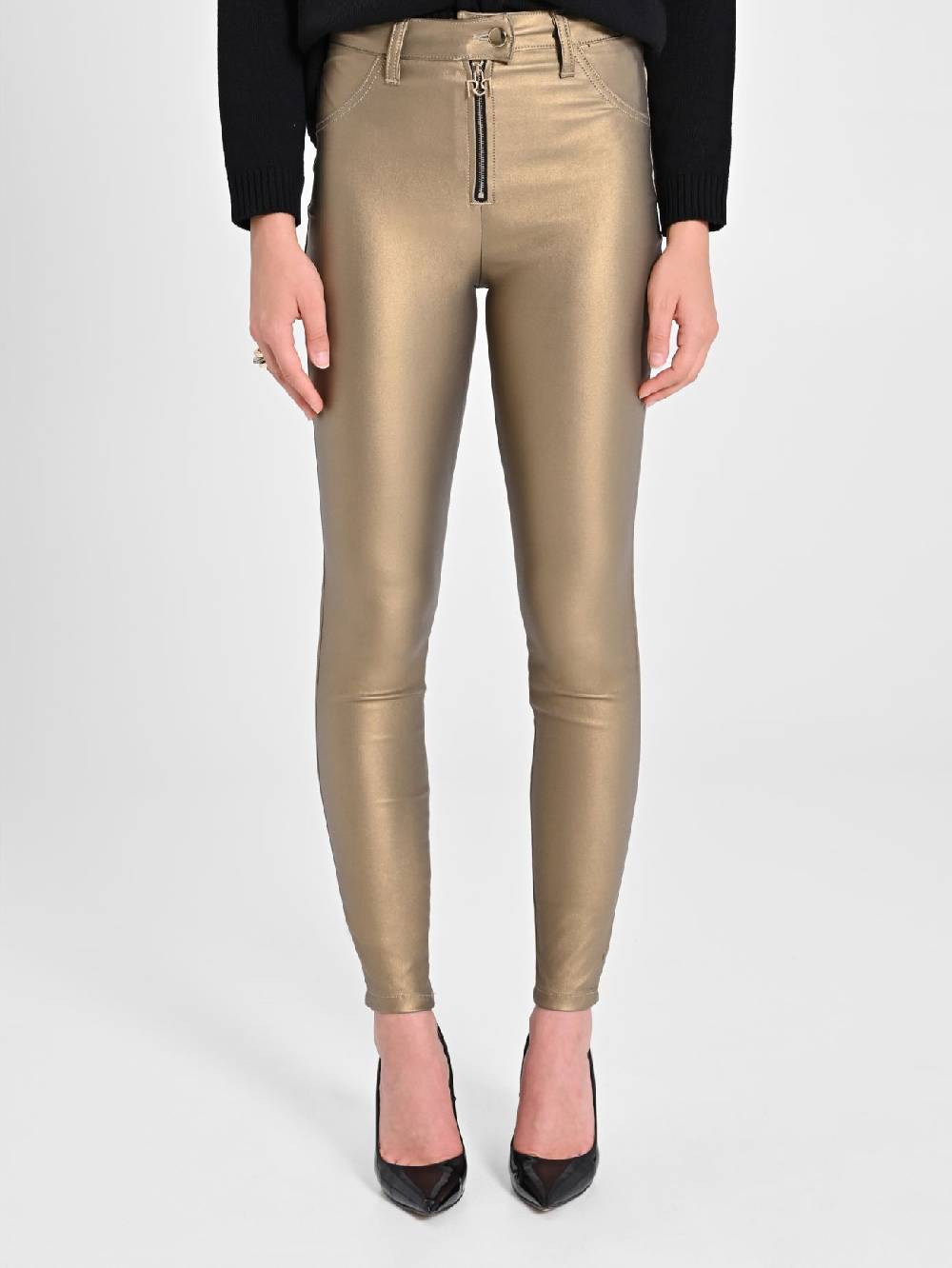 Rinascimento Pantaloni Skinny Gold Hotsell