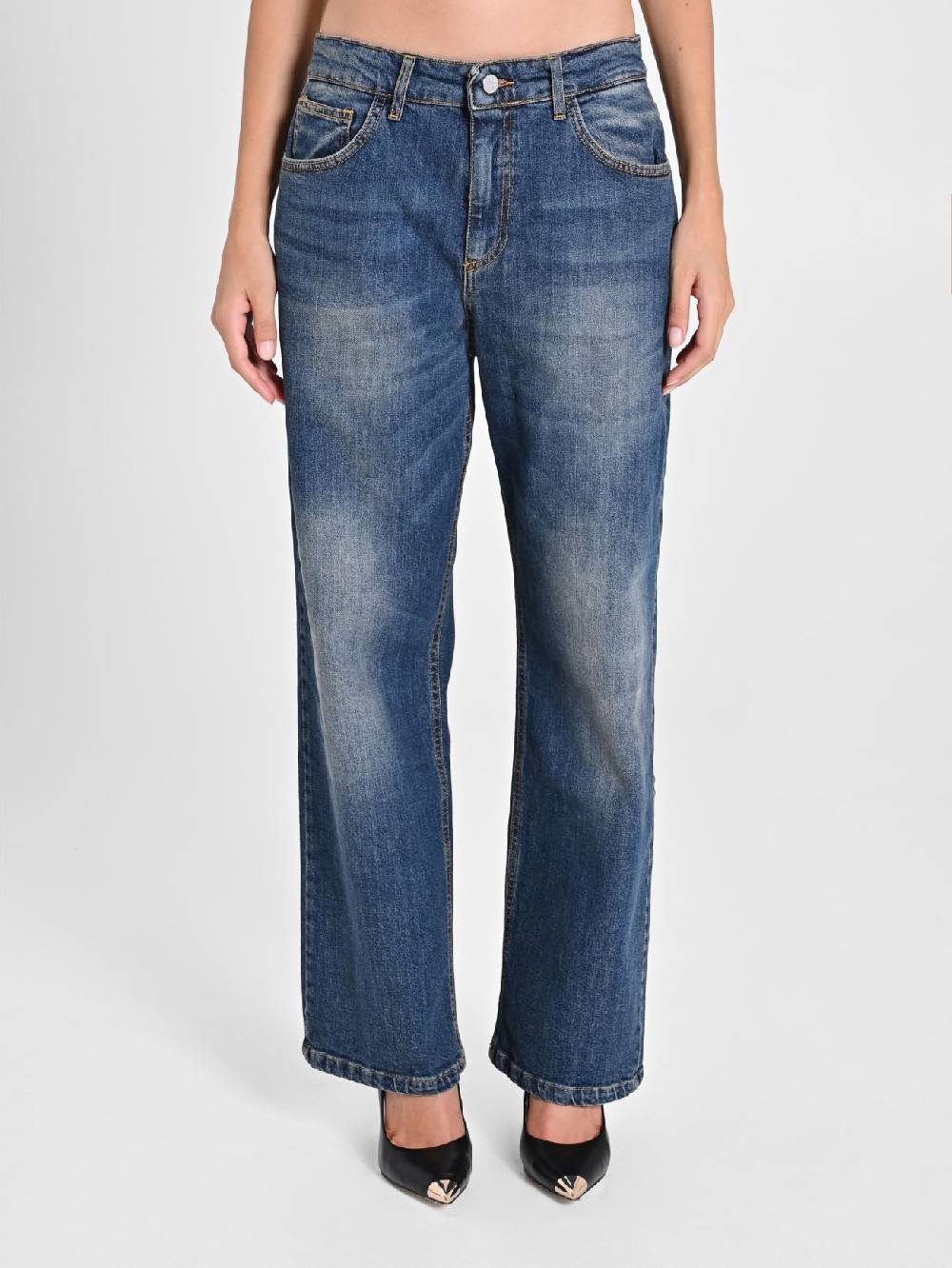 Rinascimento Jeans Gamba Ampia Vendita Economica