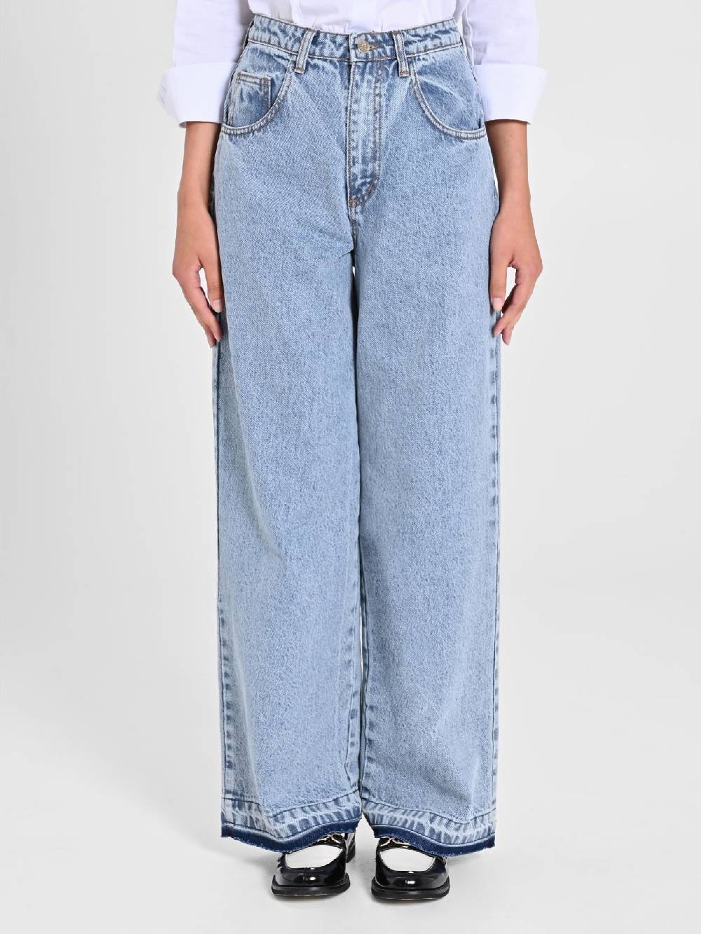 Rinascimento Jeans Chiari Wide Leg Negozio online di fabbrica