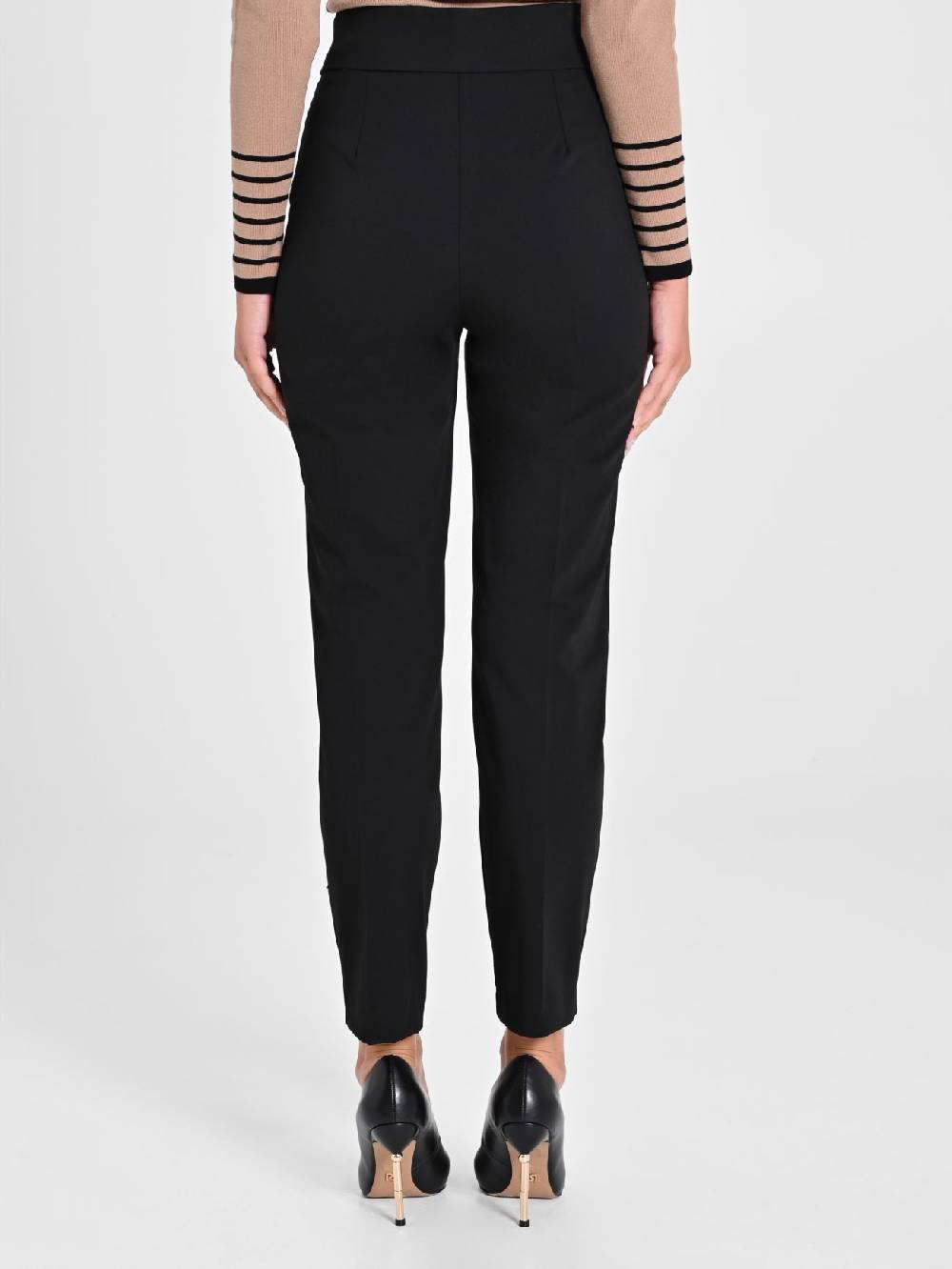 Rinascimento Pantaloni Neri con Bottoni Fornitura limitata