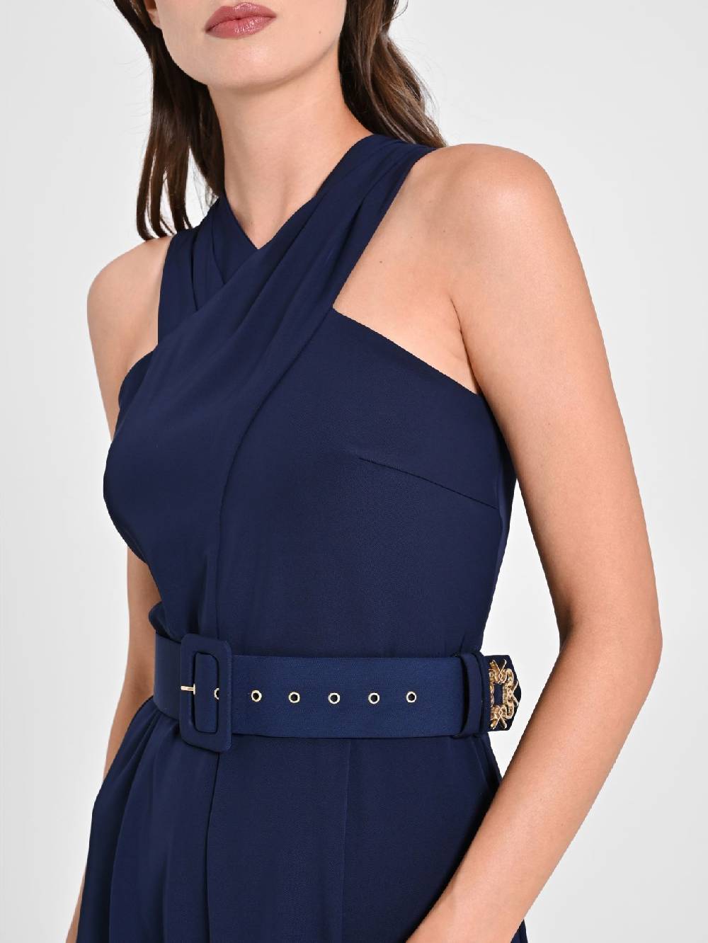 Rinascimento Tuta con Scollo intrecciato Blu Navy Shopping online