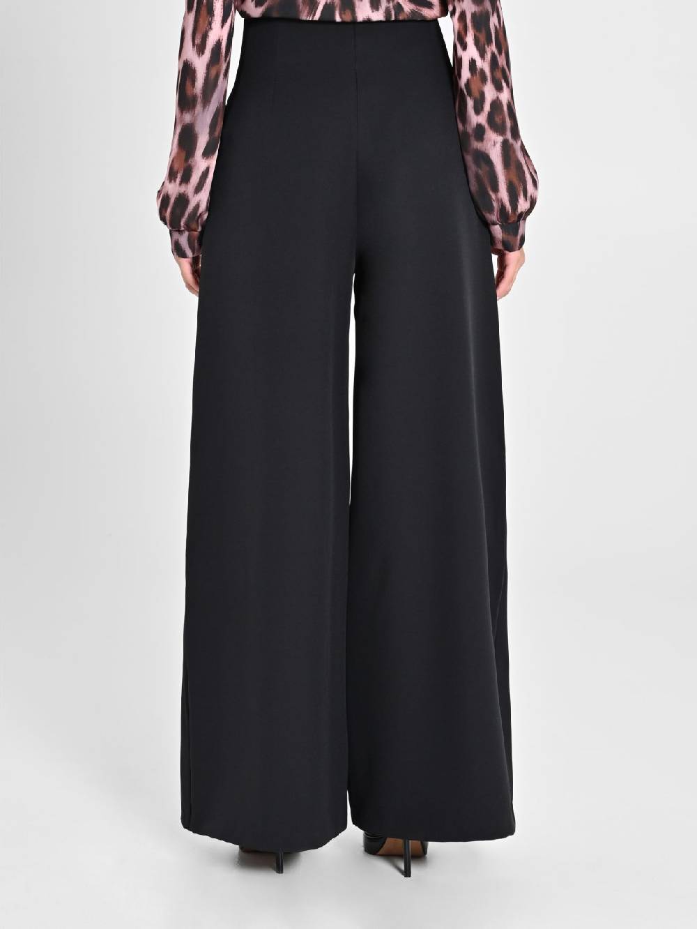 Rinascimento Pantaloni Wide Leg Neri Offerta natalizia