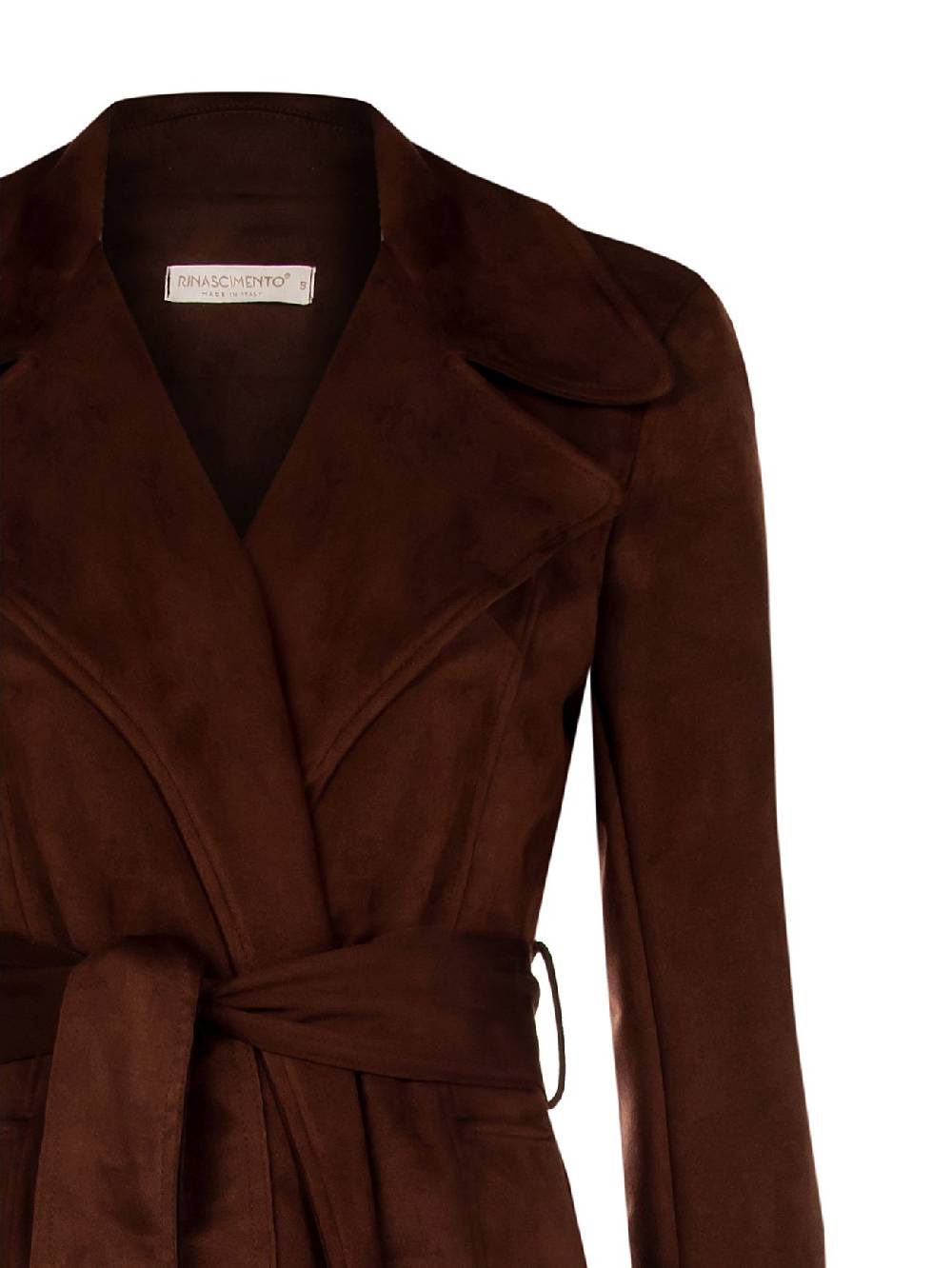 Rinascimento Trench effetto Camoscio color Cioccolato Offerta San Valentino