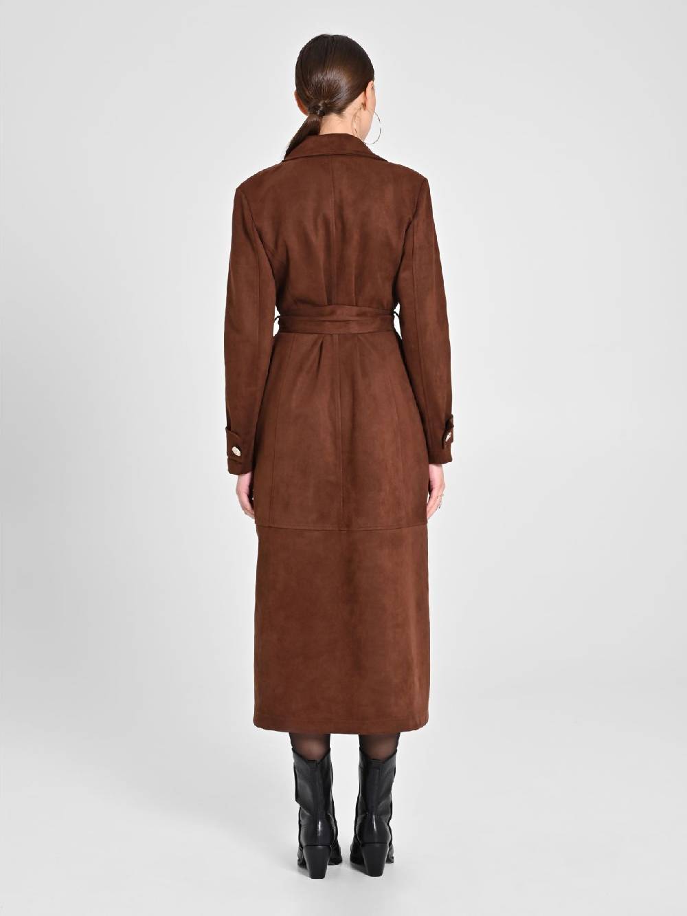 Rinascimento Trench effetto Camoscio color Cioccolato Offerta San Valentino