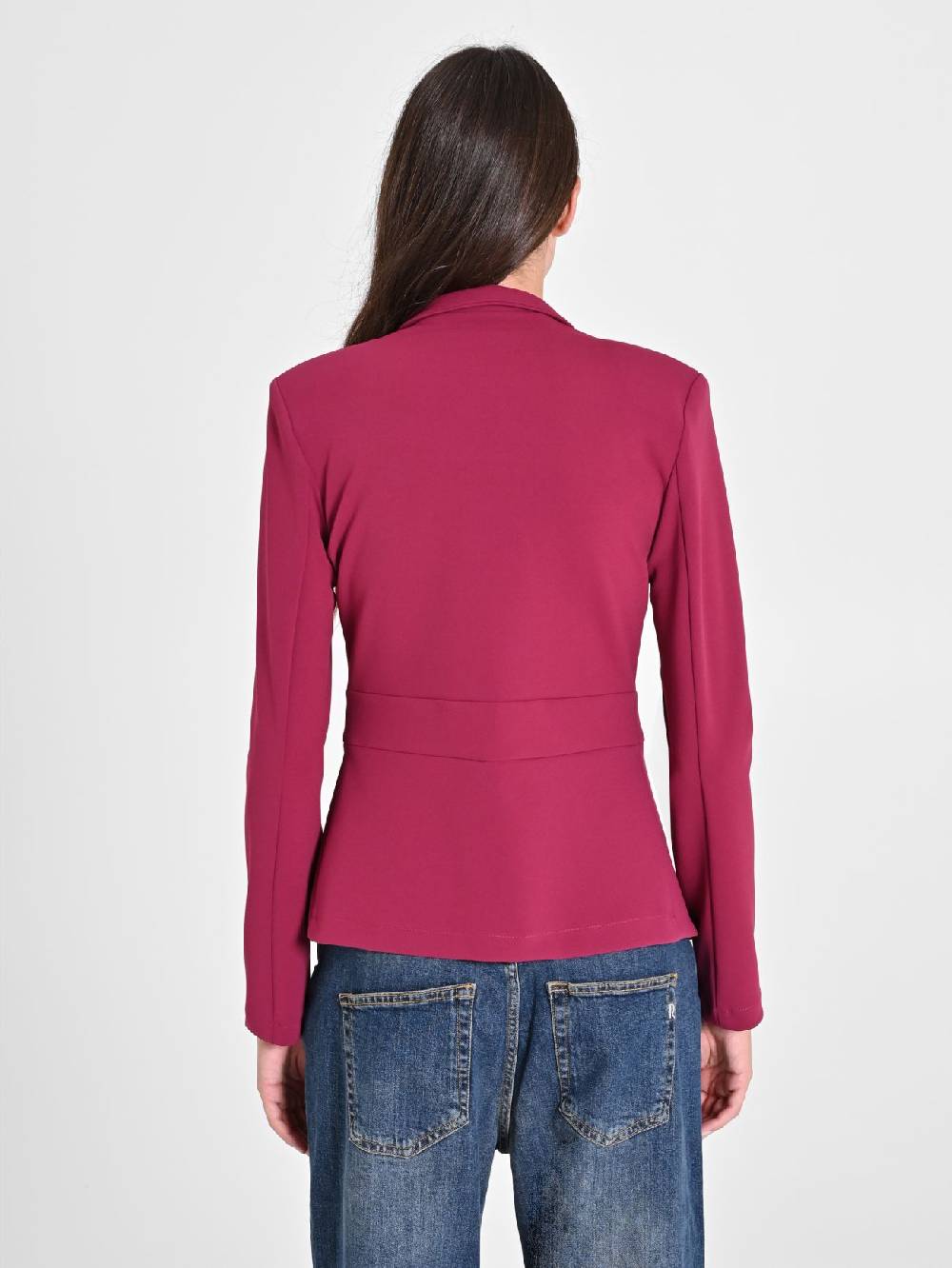 Rinascimento Giacca Bordeaux in Scuba mano Crepe Offerte esclusive