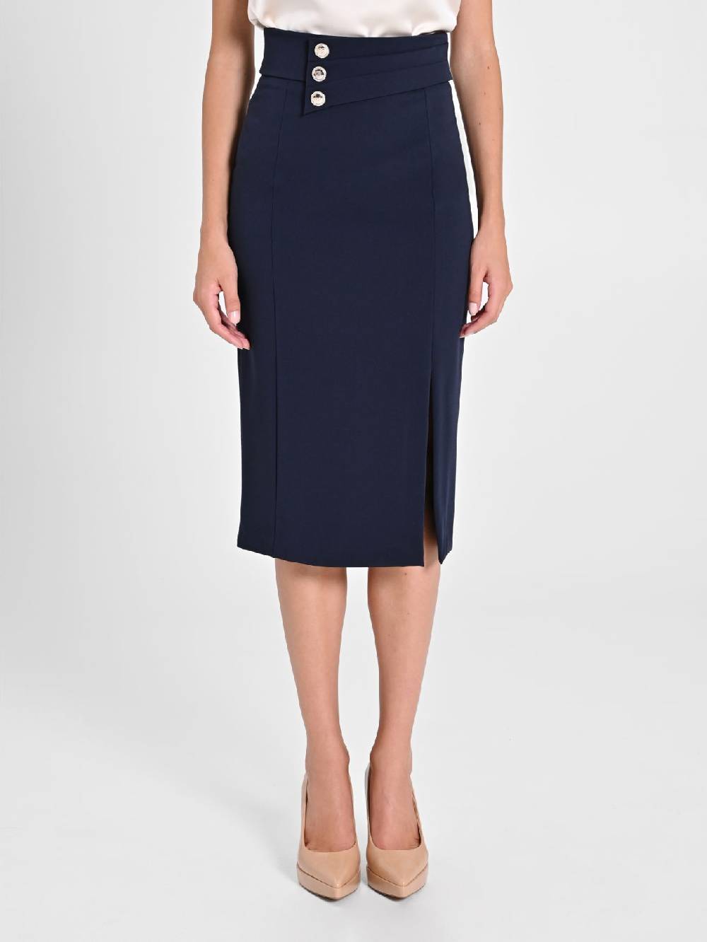 Rinascimento Gonna Tubino Blu Navy Prezzo basso