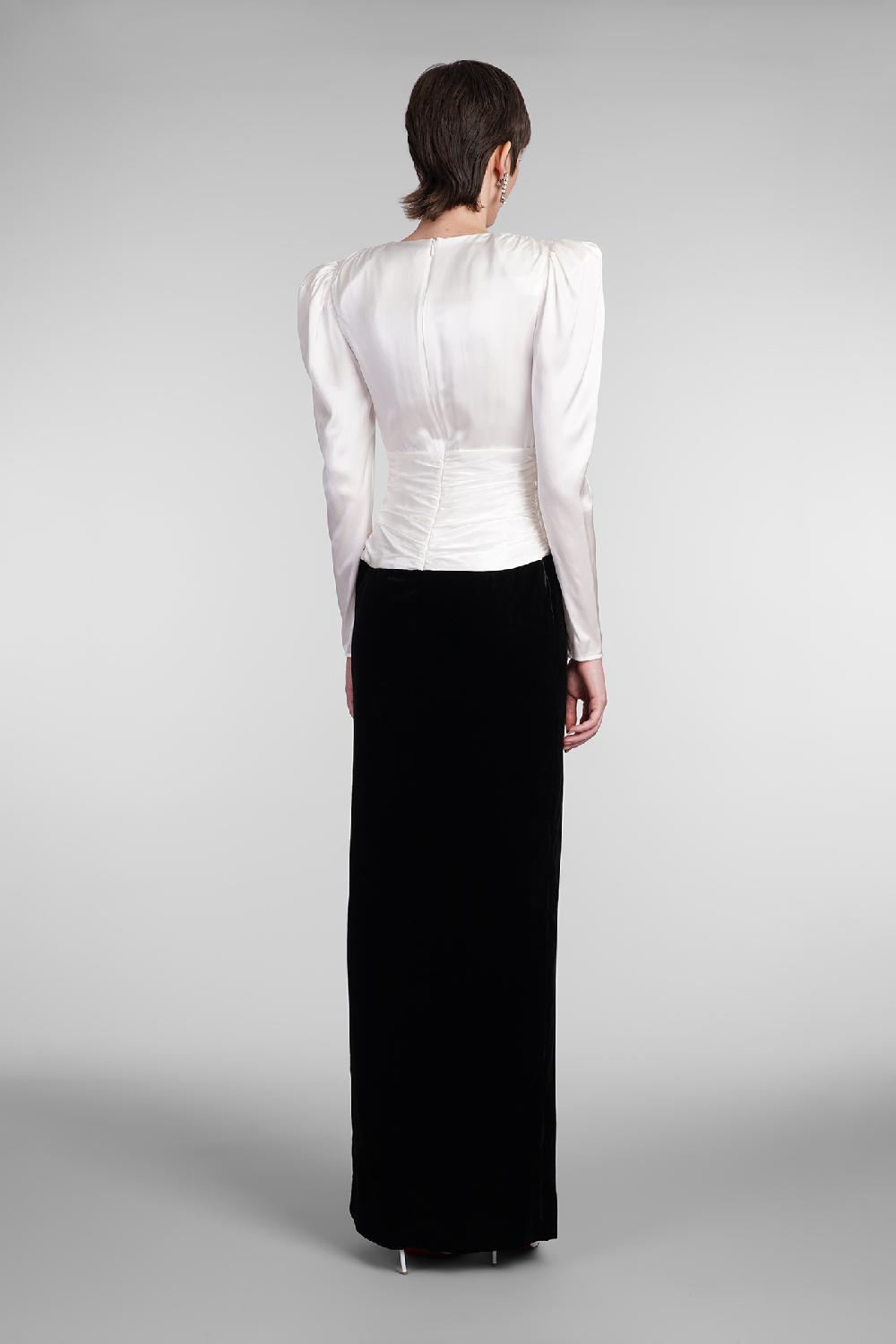 Deliberti Alessandra Rich Abito in seta bianca cod. 403760 - Deliberti The Luxury Shopping Soddisfazione Garantita