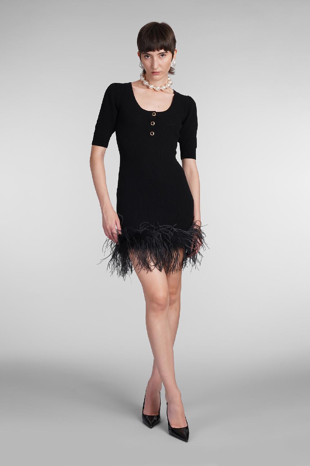 Deliberti Alessandra Rich Abito in lana nera cod. 403764 - Deliberti The Luxury Shopping Negozi Online