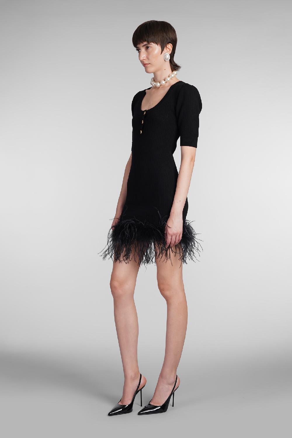 Deliberti Alessandra Rich Abito in lana nera cod. 403764 - Deliberti The Luxury Shopping Negozi Online