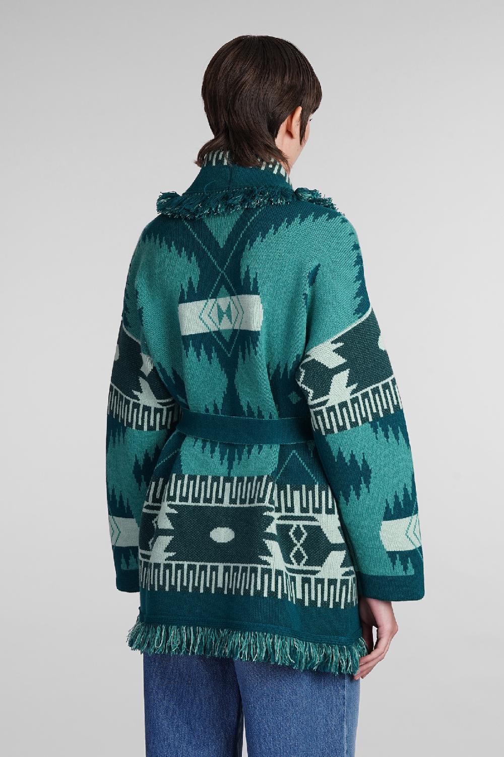 Deliberti Alanui Cardigan in cashmere verde cod. 408019 - Deliberti The Luxury Shopping Novità