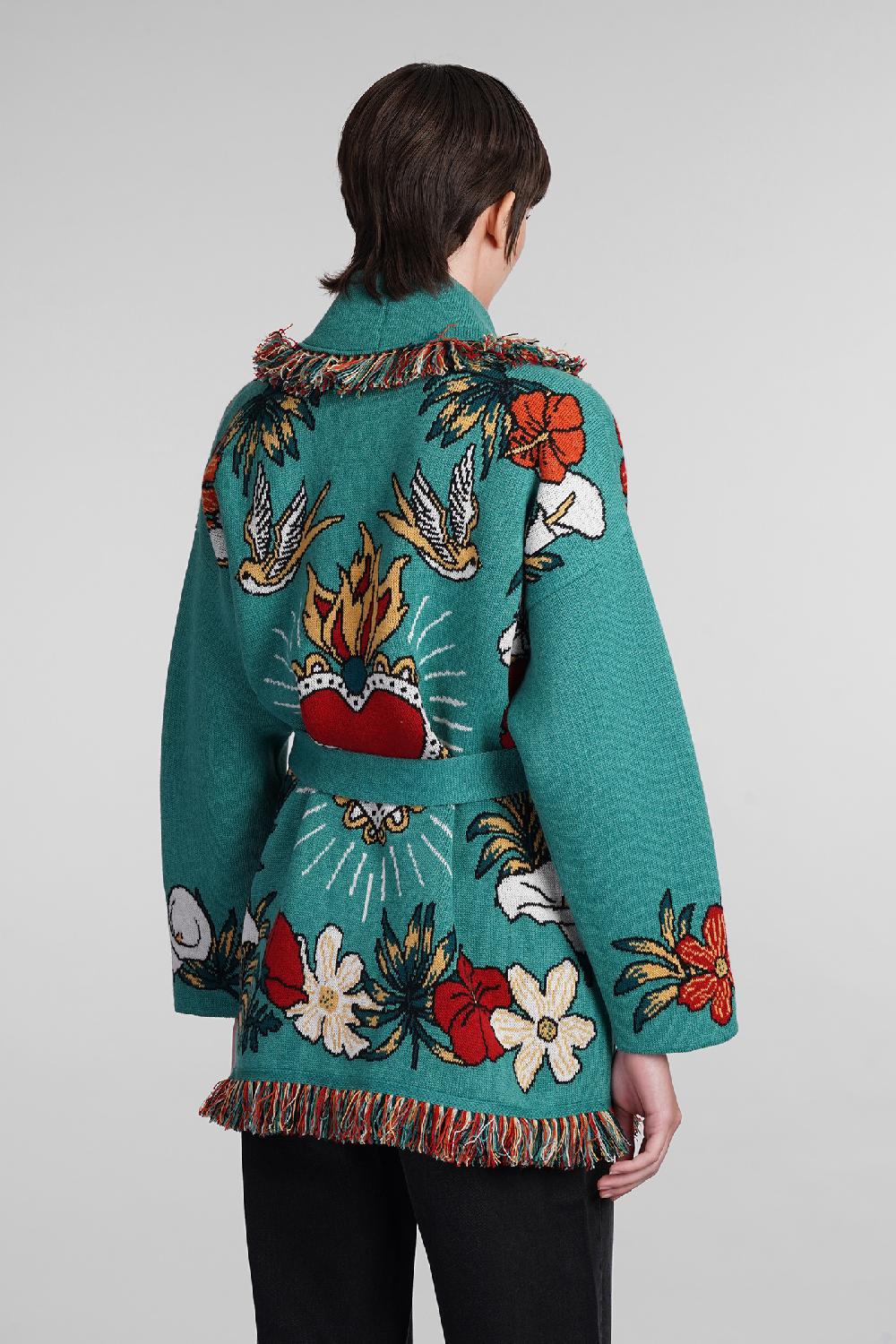 Deliberti Alanui Cardigan in cashmere verde cod. 408022 - Deliberti The Luxury Shopping Economico