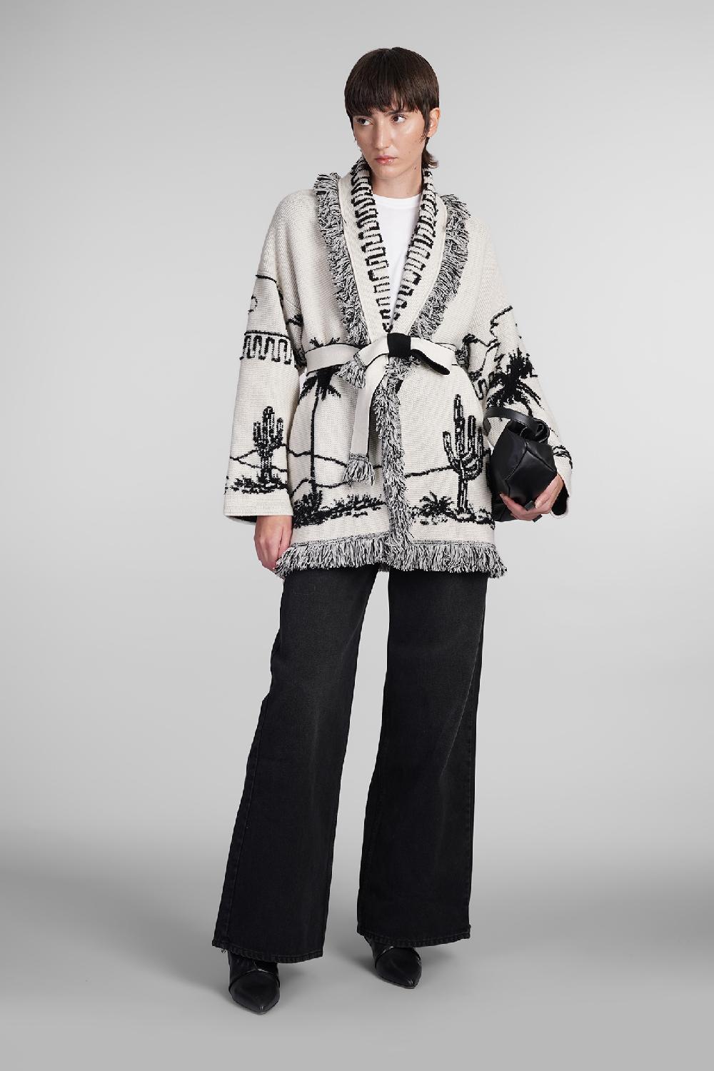 Deliberti Alanui Cardigan in cashmere beige cod. 408023 - Deliberti The Luxury Shopping Online