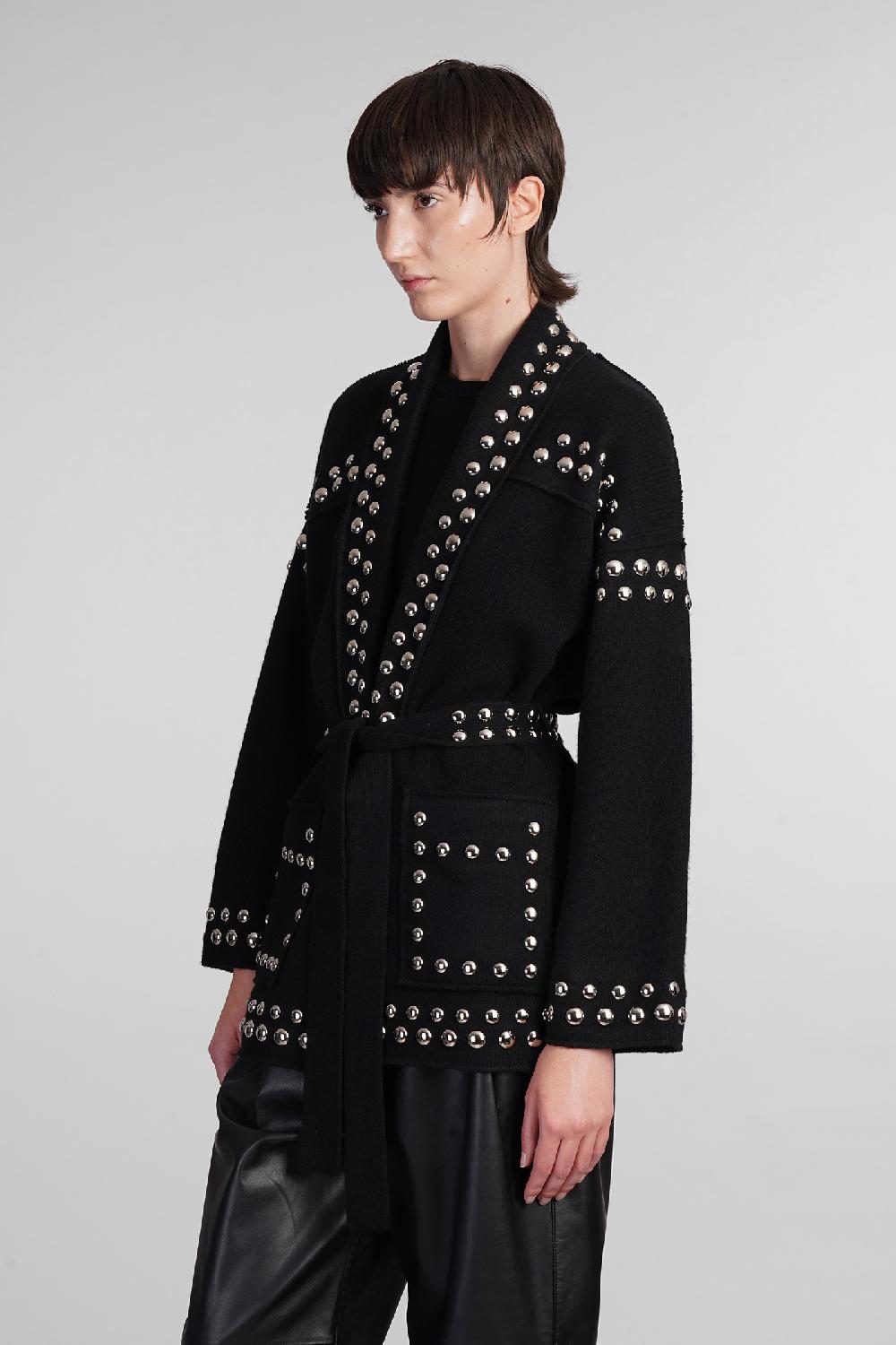 Deliberti Alanui Cardigan in lana nera cod. 409056 - Deliberti The Luxury Shopping Outlet