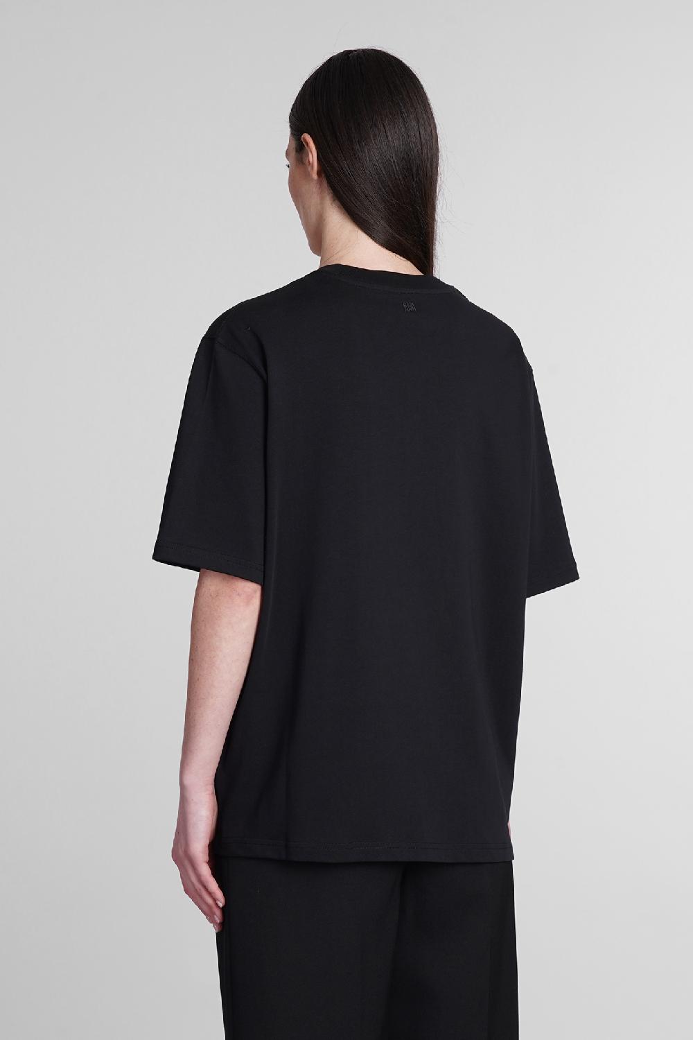 Deliberti Ami Paris T-shirt in cotone nero cod. 393423 - Deliberti The Luxury Shopping Hotsell