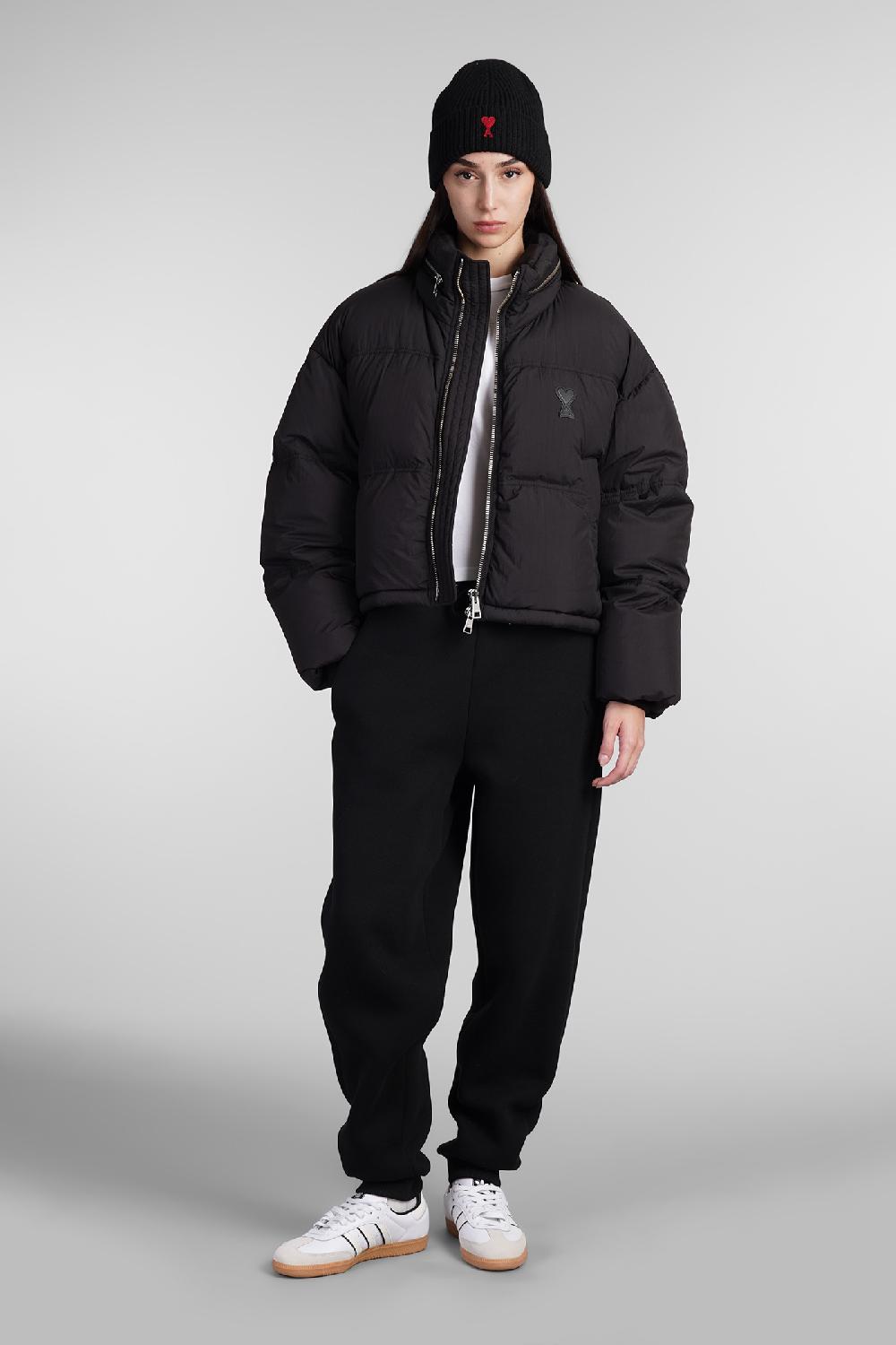 Deliberti Ami Paris Piumino in poliammide nera cod. 406932 - Deliberti The Luxury Shopping Italy