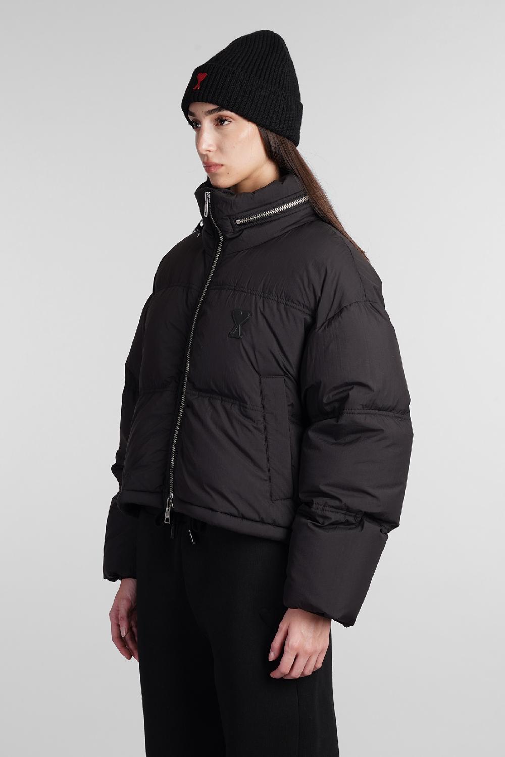 Deliberti Ami Paris Piumino in poliammide nera cod. 406932 - Deliberti The Luxury Shopping Italy