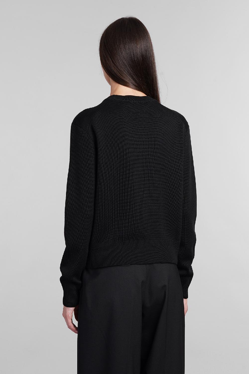 Deliberti Ami Paris Maglia in lana nera cod. 405006 - Deliberti The Luxury Shopping Italia