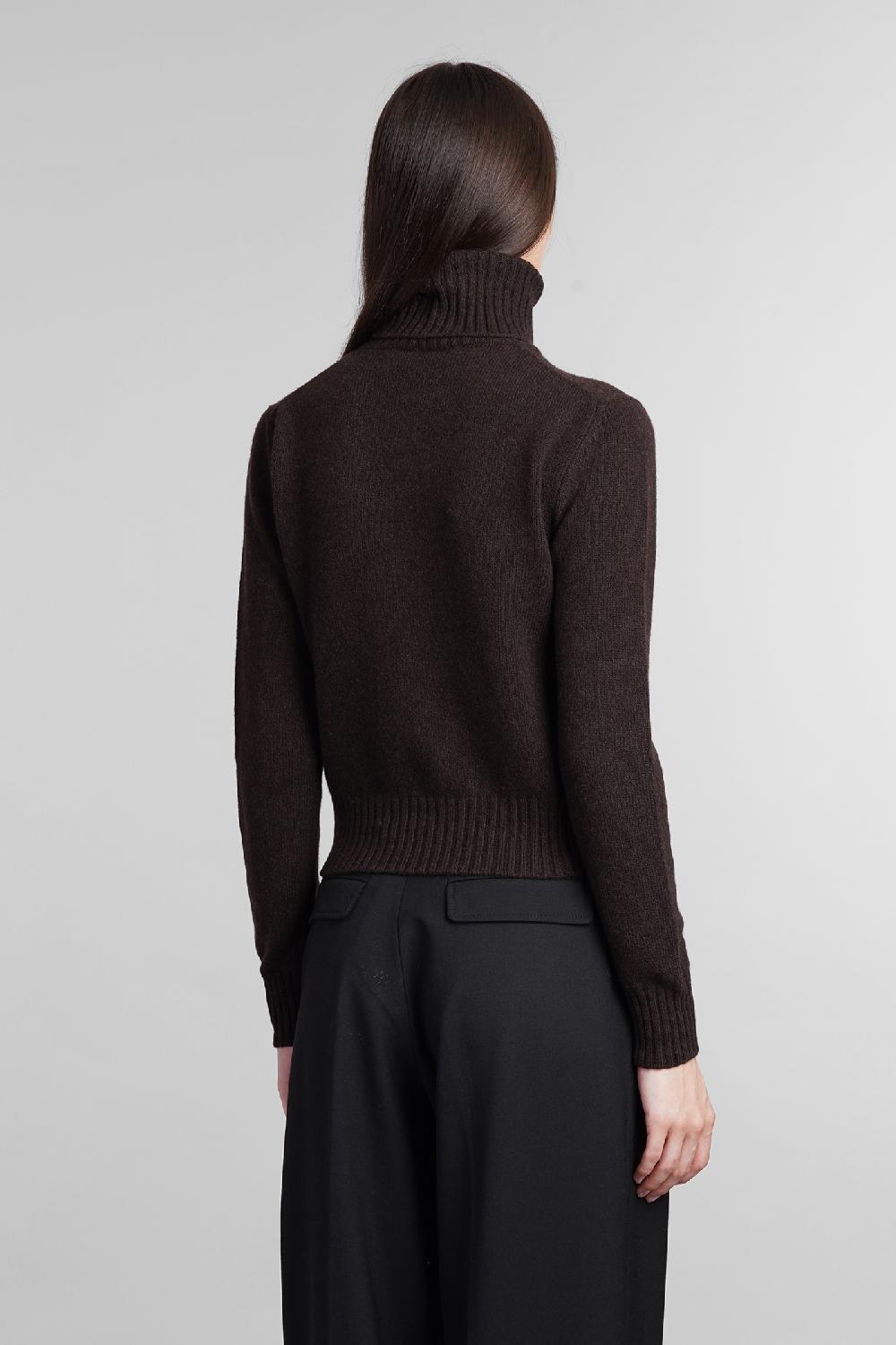 Deliberti Ami Paris Maglia in cashmere marrone cod. 405008 - Deliberti The Luxury Shopping Nuovo
