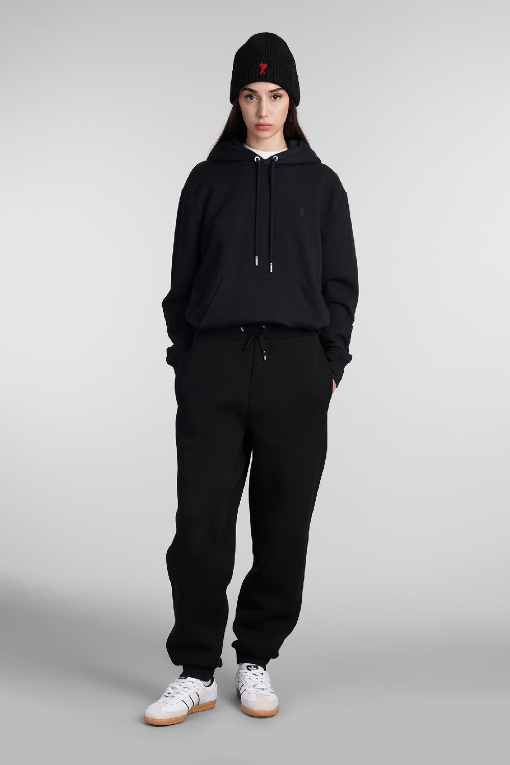 Deliberti Ami Paris Pantalone in cotone nero cod. 405010 - Deliberti The Luxury Shopping Spedizione Gratuita