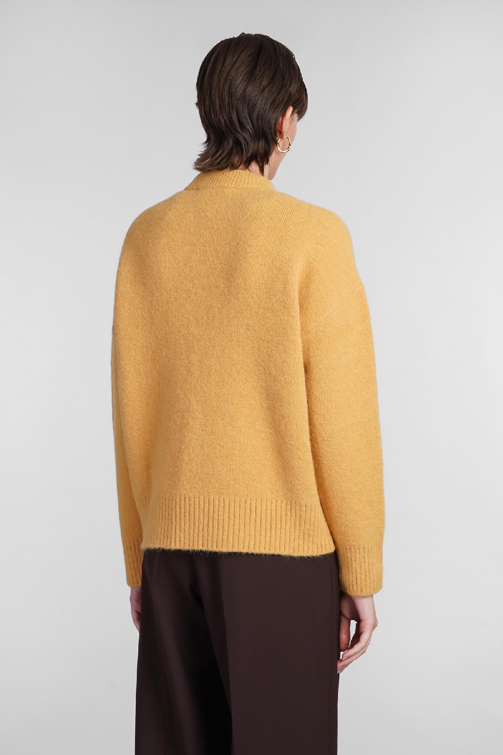 Deliberti Ami Paris Maglia in lana gialla cod. 402082 - Deliberti The Luxury Shopping Soddisfazione Garantita