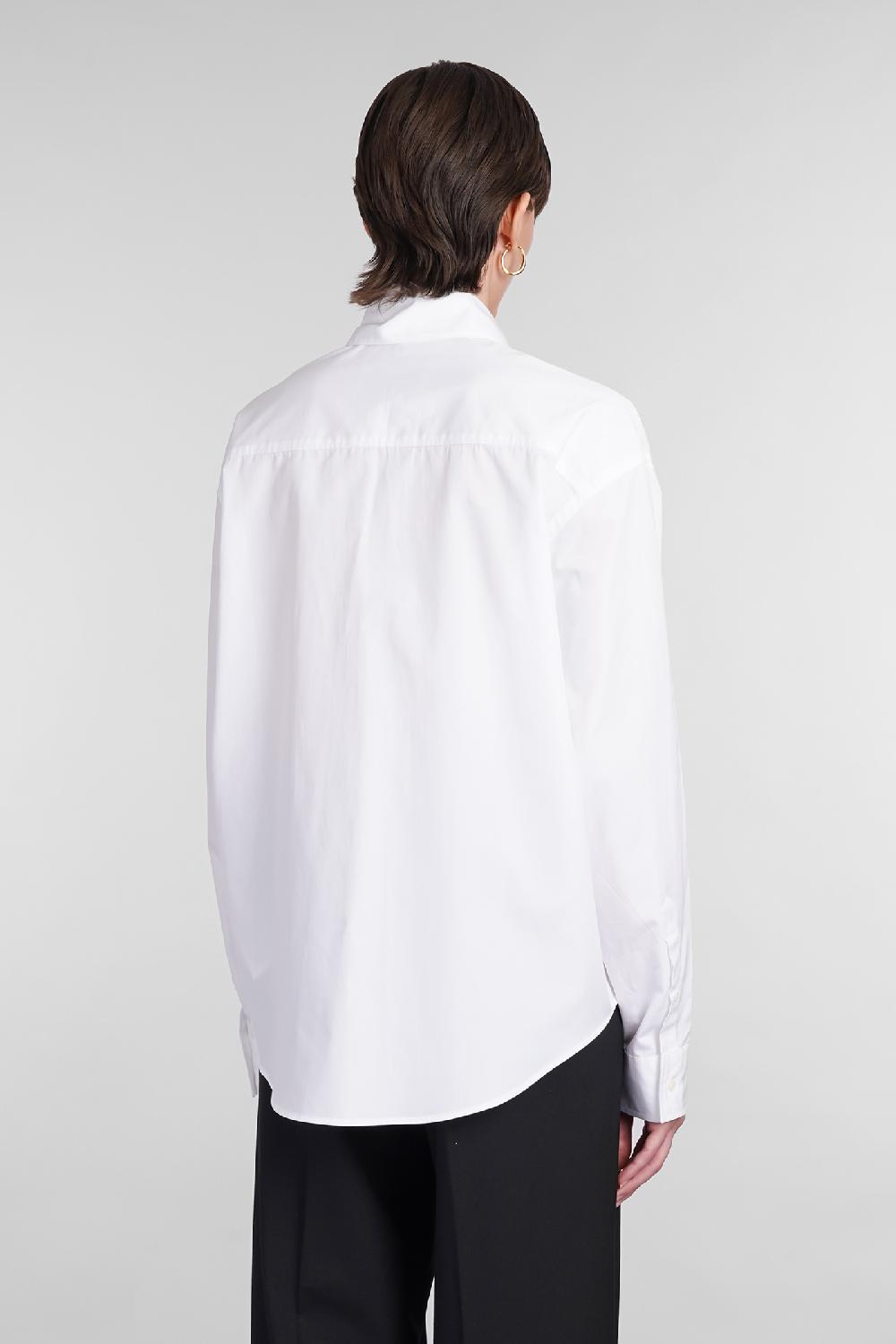 Deliberti Ami Paris Camicia in cotone bianco cod. 402084 - Deliberti The Luxury Shopping Negozi Online