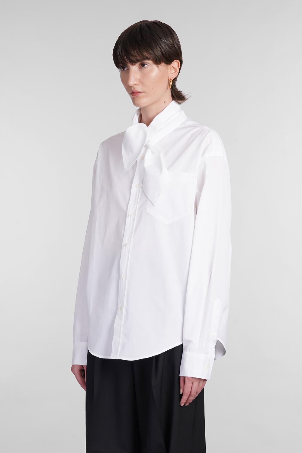 Deliberti Ami Paris Camicia in cotone bianco cod. 402084 - Deliberti The Luxury Shopping Negozi Online