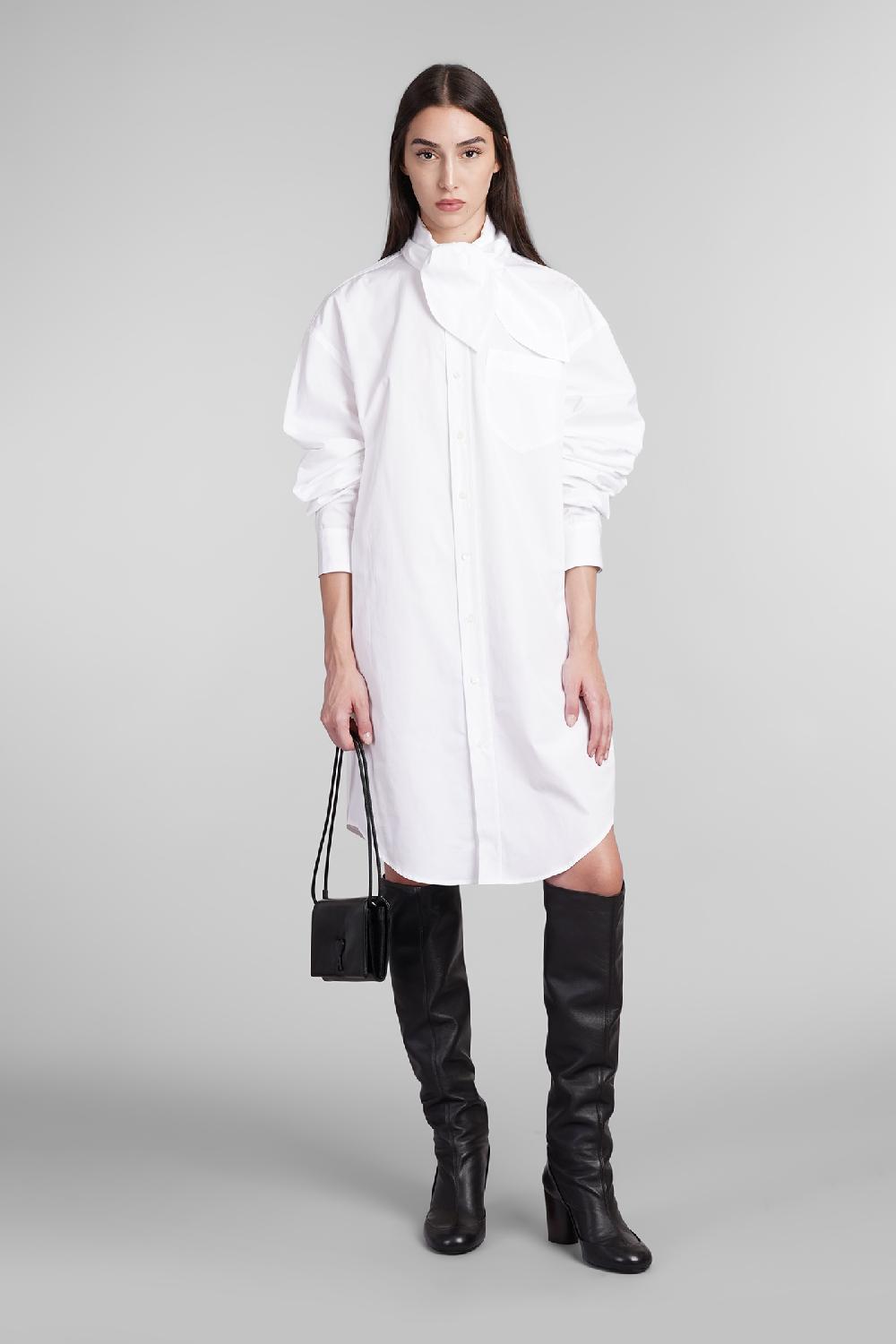 Deliberti Ami Paris Abito in cotone bianco cod. 403272 - Deliberti The Luxury Shopping Online