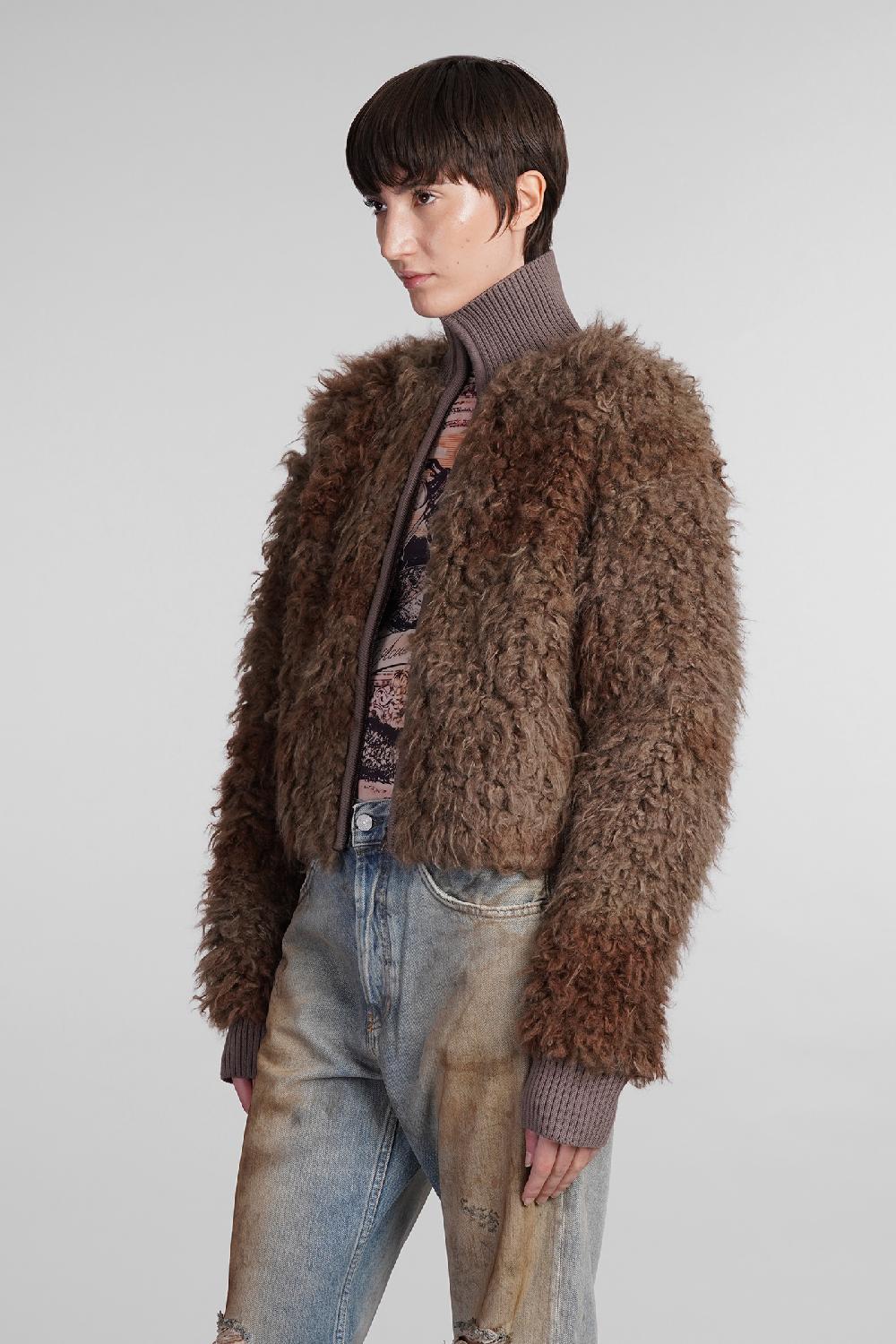 Deliberti Acne Studios Giacca casual in acrilico marrone cod. 406602 - Deliberti The Luxury Shopping Shopping Online