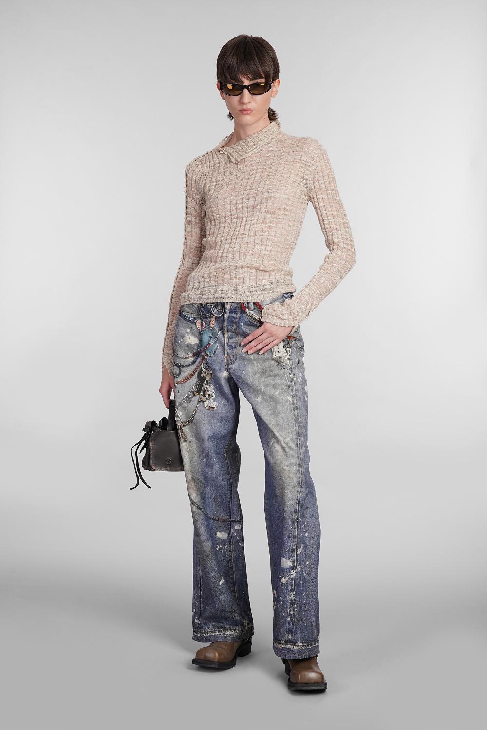 Deliberti Acne Studios Maglia in poliestere beige cod. 402967 - Deliberti The Luxury Shopping I Più Venduti