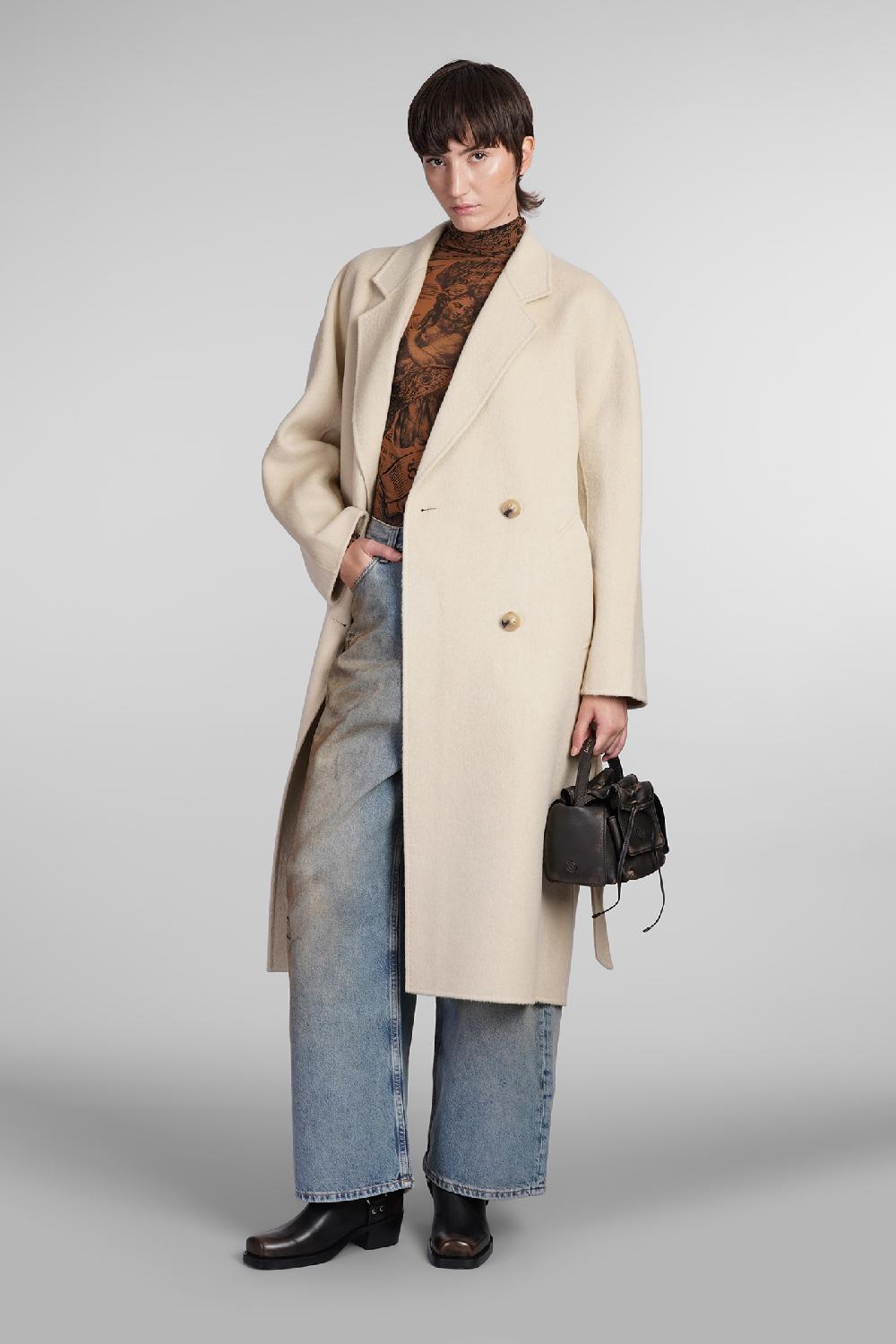 Deliberti Acne Studios Cappotto in lana beige cod. 406710 - Deliberti The Luxury Shopping Offerta