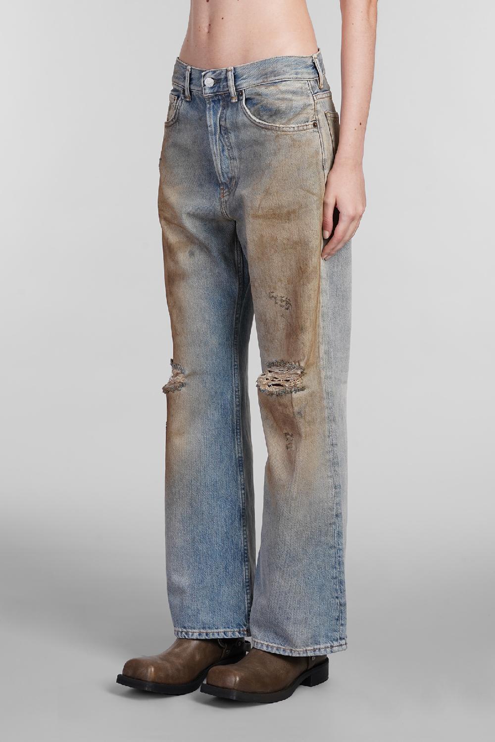Deliberti Acne Studios Jeans in cotone celeste cod. 402626 - Deliberti The Luxury Shopping Online