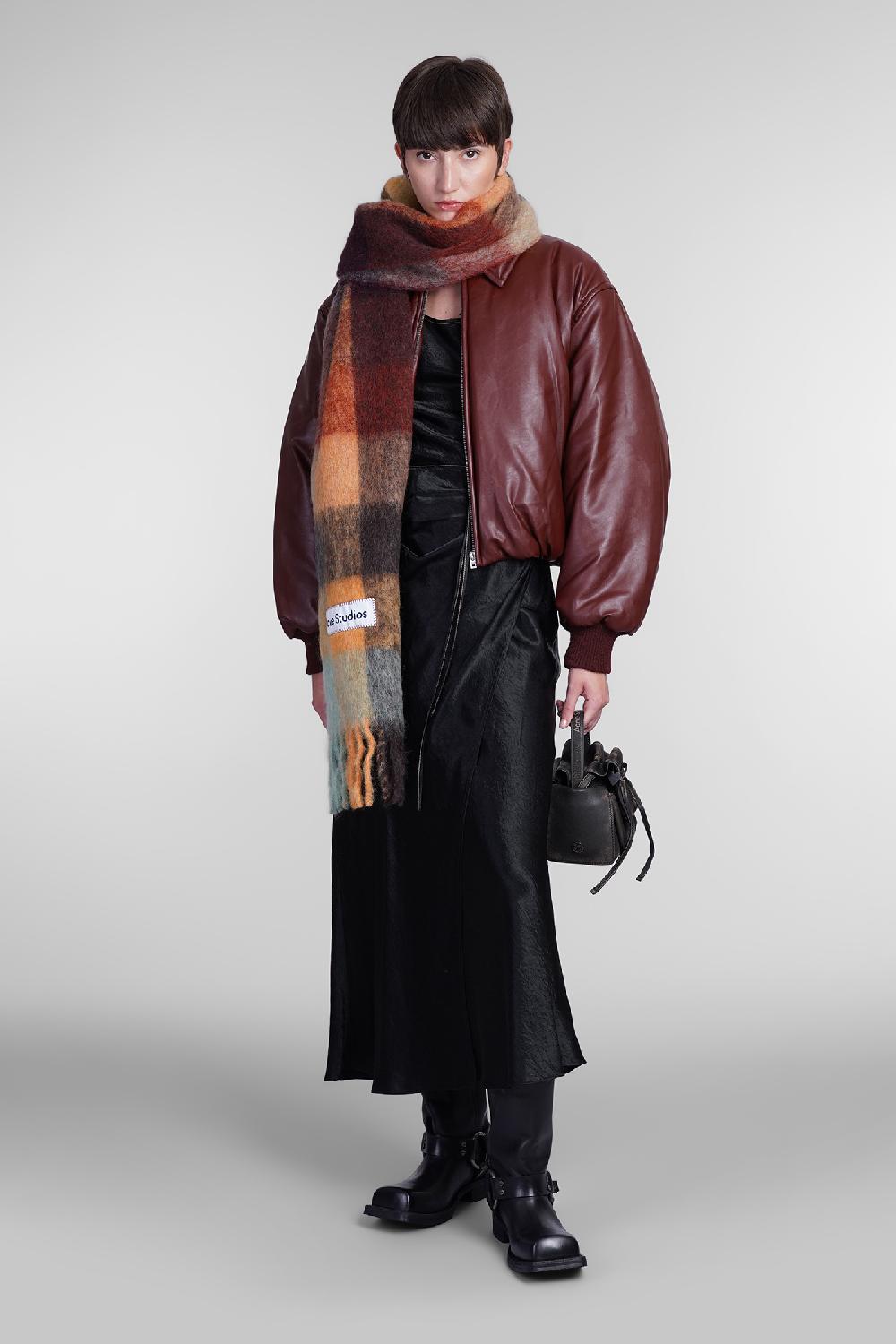 Deliberti Acne Studios Bomber in poliestere bordeaux cod. 405708 - Deliberti The Luxury Shopping In Vendita