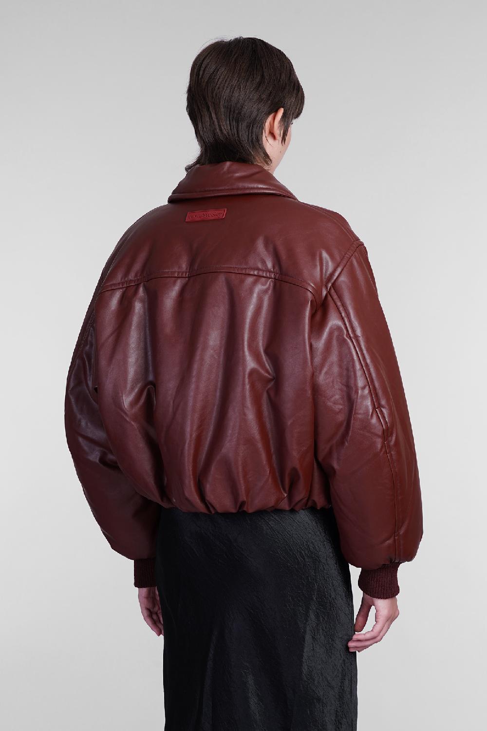 Deliberti Acne Studios Bomber in poliestere bordeaux cod. 405708 - Deliberti The Luxury Shopping In Vendita