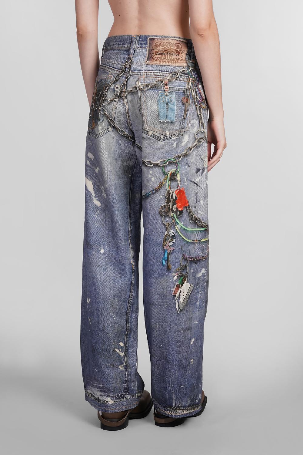 Deliberti Acne Studios Jeans in cotone blu cod. 402976 - Deliberti The Luxury Shopping Offerte