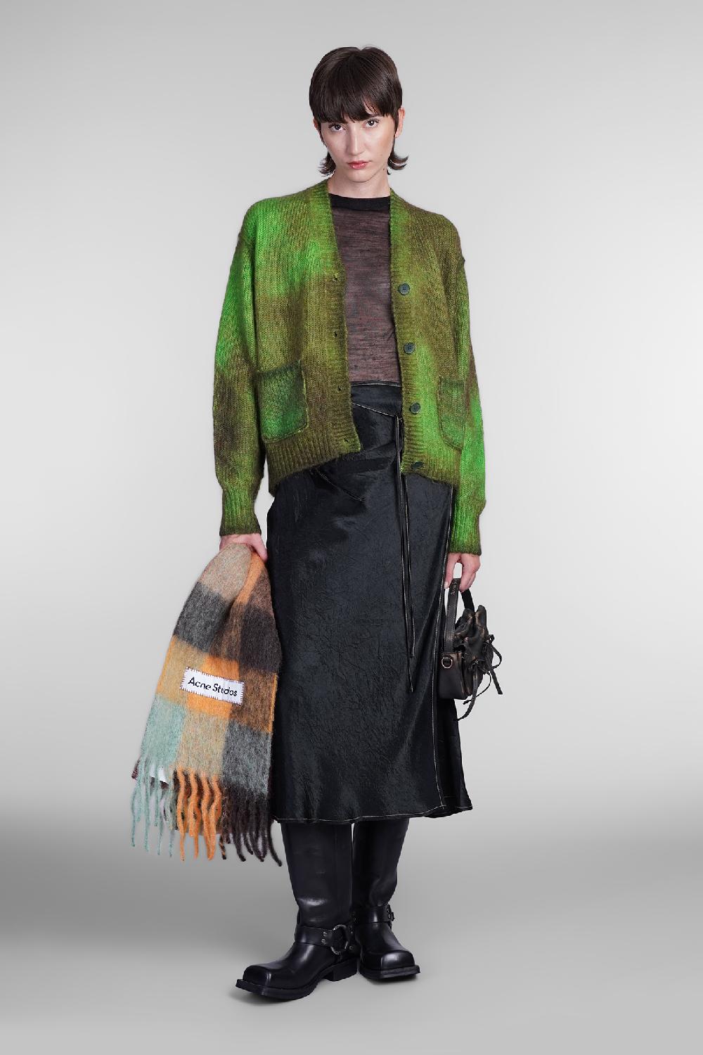 Deliberti Acne Studios Cardigan in lana verde cod. 405706 - Deliberti The Luxury Shopping Grande vendita