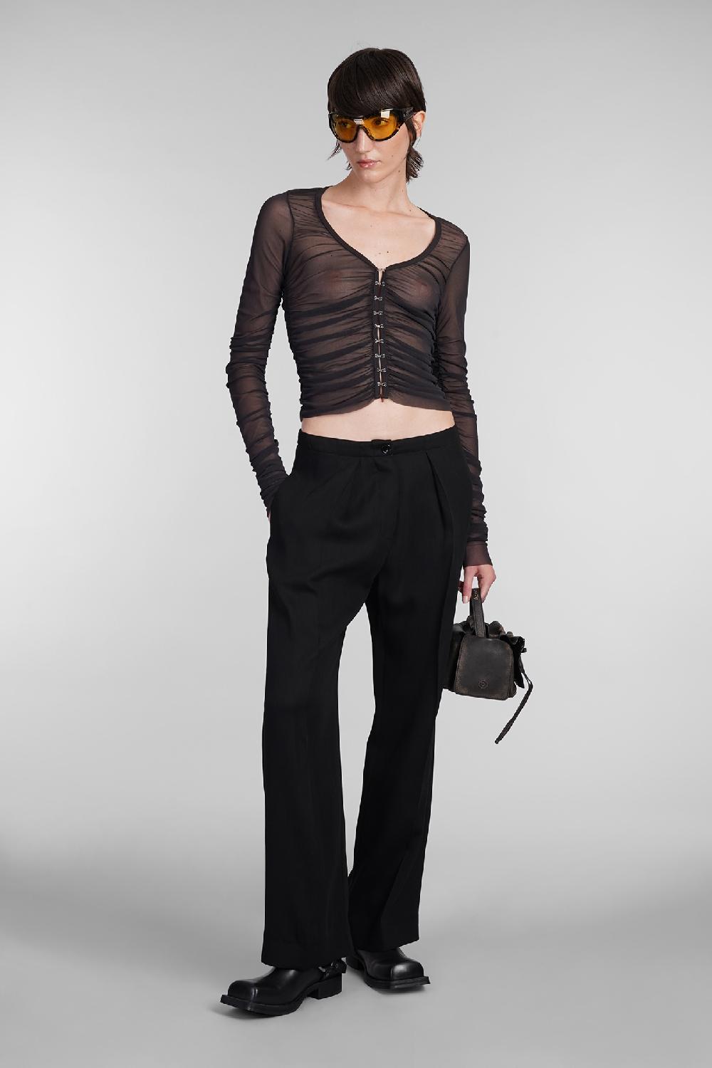 Deliberti Acne Studios Pantalone in lana nera cod. 403410 - Deliberti The Luxury Shopping Saldi Di Fabbrica