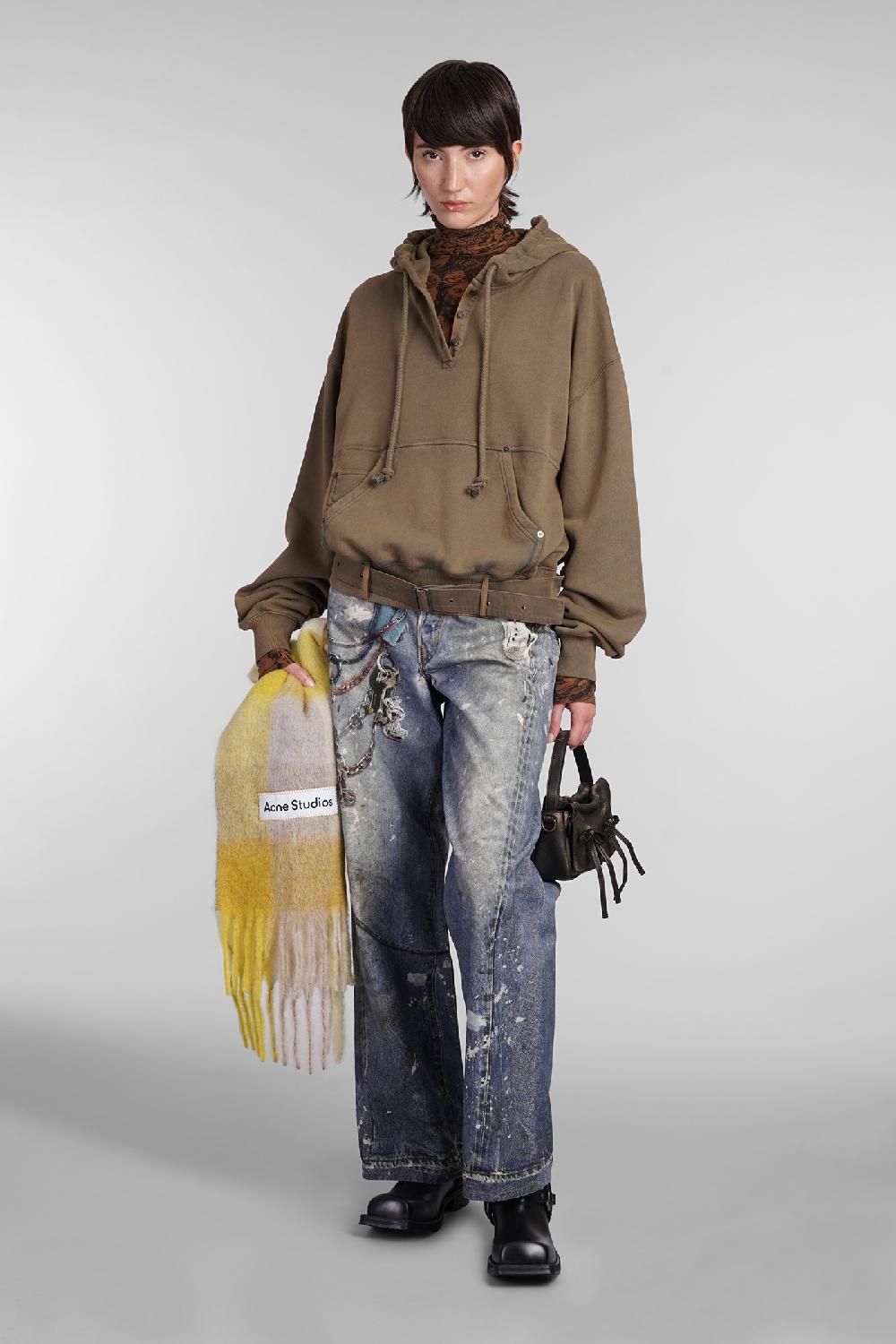 Deliberti Acne Studios Felpa in cotone marrone cod. 403406 - Deliberti The Luxury Shopping I Più Venduti