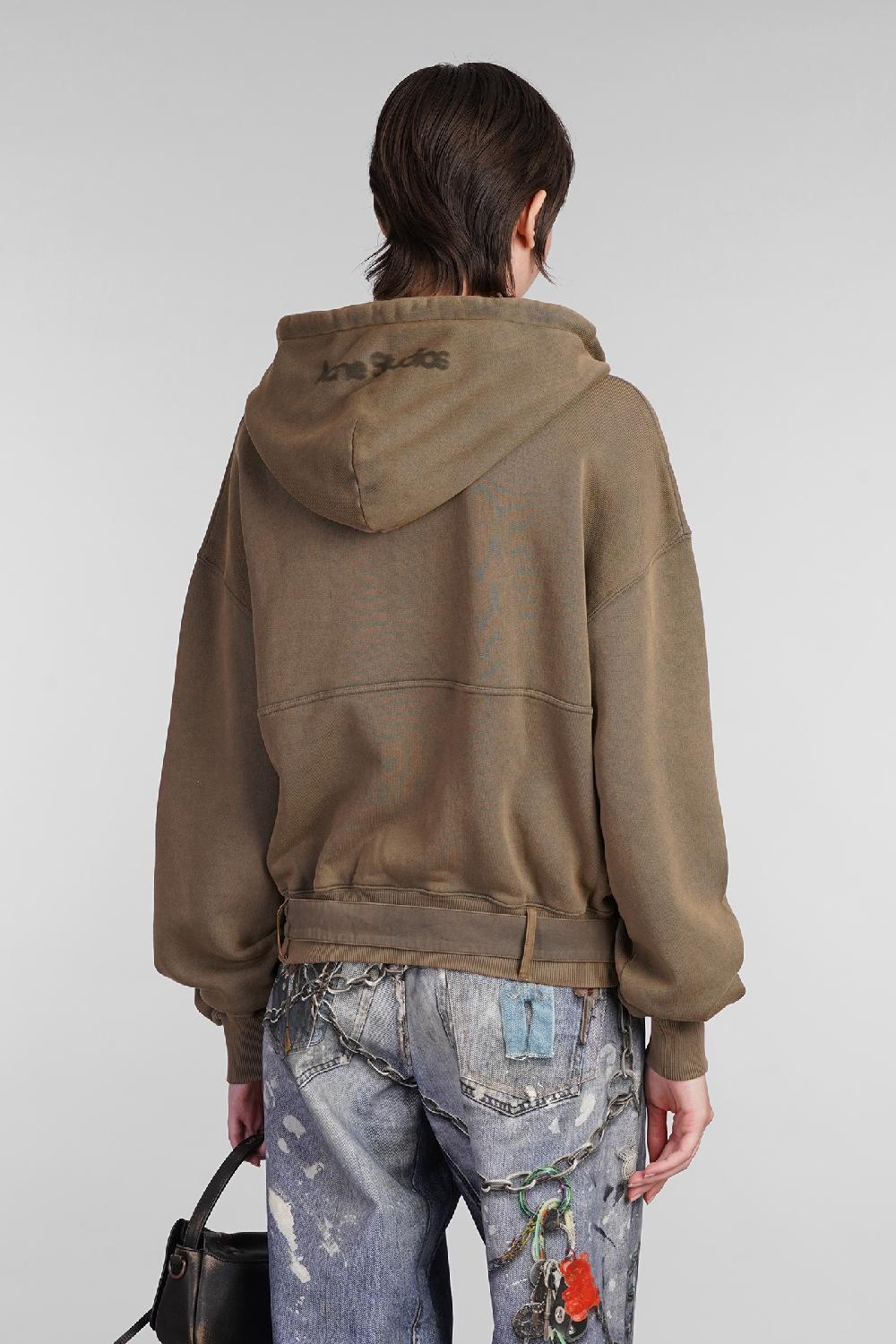 Deliberti Acne Studios Felpa in cotone marrone cod. 403406 - Deliberti The Luxury Shopping I Più Venduti