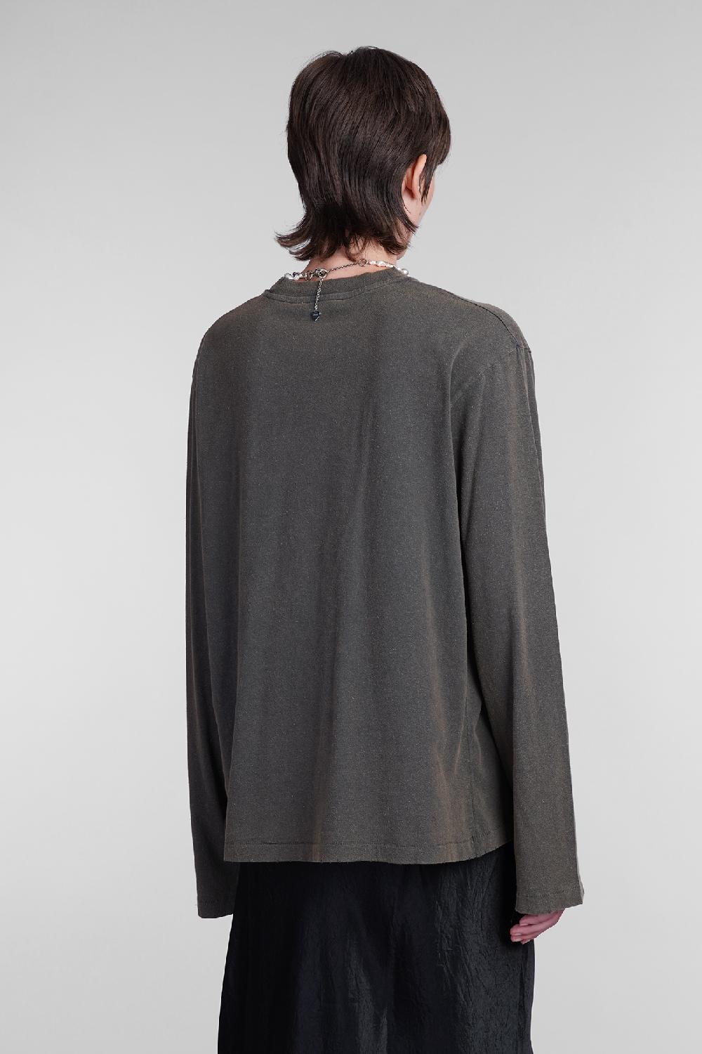 Deliberti Acne Studios T-shirt in cotone verde cod. 405710 - Deliberti The Luxury Shopping Negozio