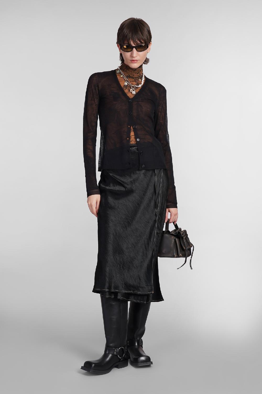 Deliberti Acne Studios Cardigan in lana nera cod. 402627 - Deliberti The Luxury Shopping Nuova