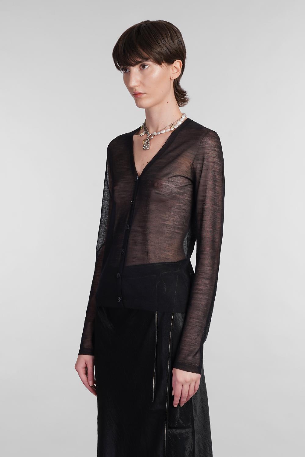 Deliberti Acne Studios Cardigan in lana nera cod. 402627 - Deliberti The Luxury Shopping Nuova