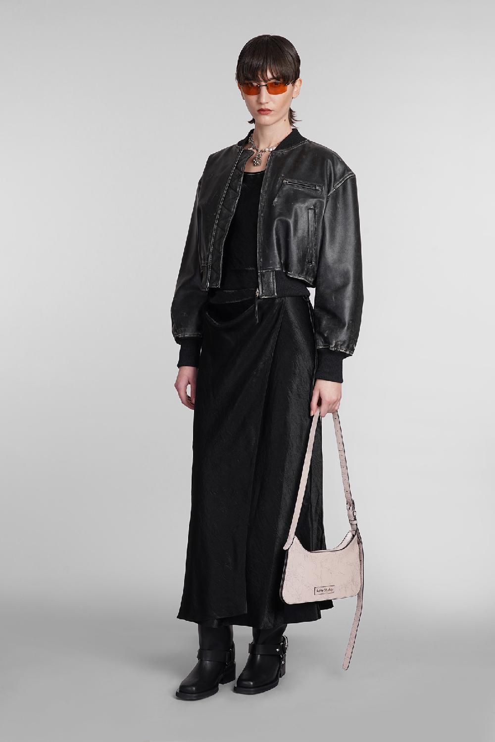 Deliberti Acne Studios Bomber in pelle nera cod. 395327 - Deliberti The Luxury Shopping Moda