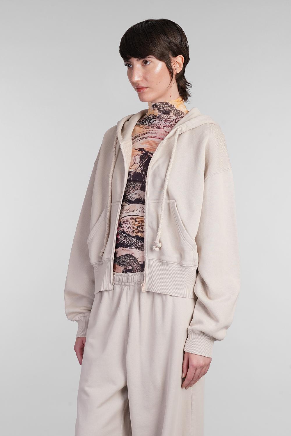 Deliberti Acne Studios Felpa in cotone beige cod. 402974 - Deliberti The Luxury Shopping 2025