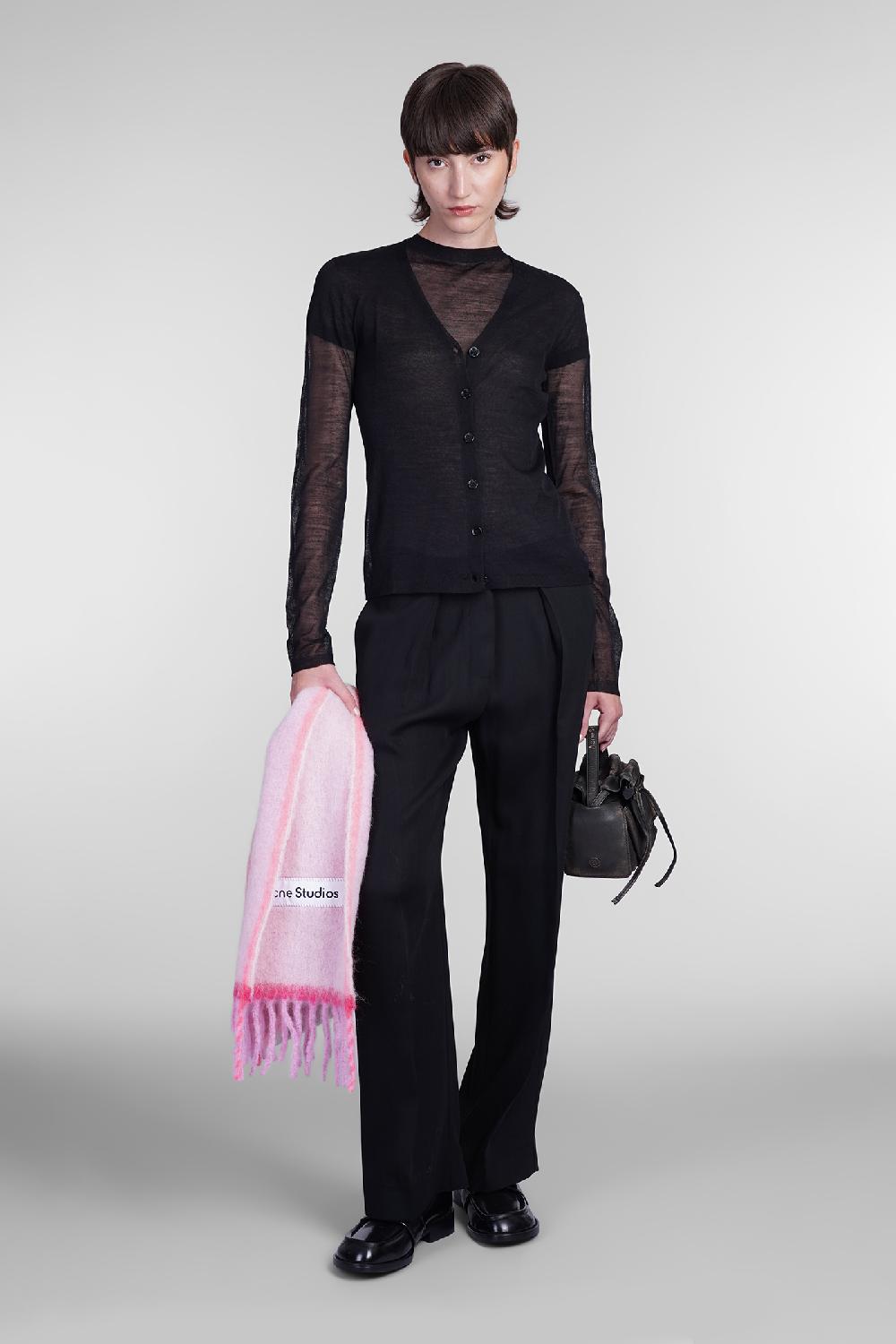 Deliberti Acne Studios T-shirt in lana nera cod. 406151 - Deliberti The Luxury Shopping Italia