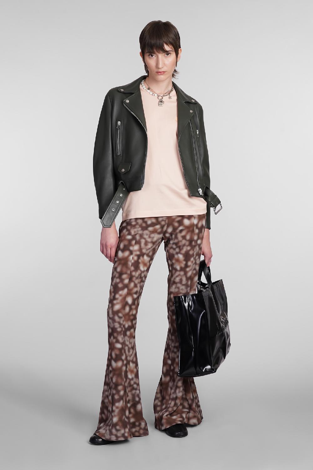 Deliberti Acne Studios Giacca biker mock in pelle verde cod. 344039 - Deliberti The Luxury Shopping 2025